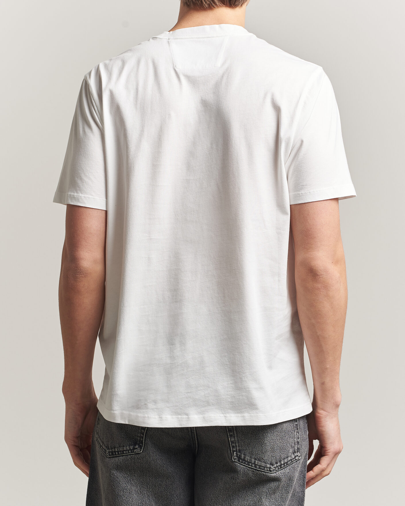 Herre | T-Shirts | C.P. Company | Short Sleeve Small Logo T-Shirt White