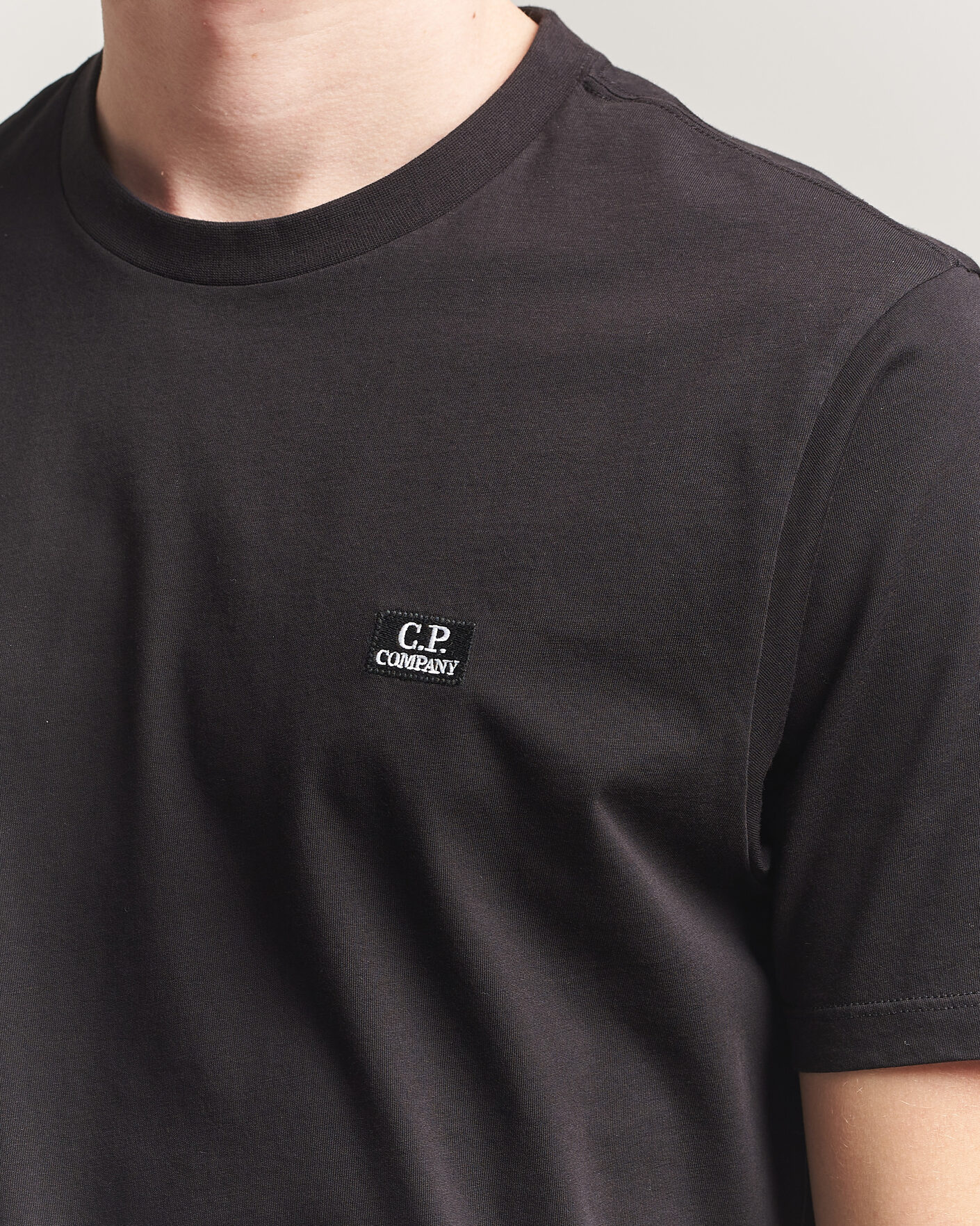 Herre | T-Shirts | C.P. Company | Short Sleeve Small Logo T-Shirt Black