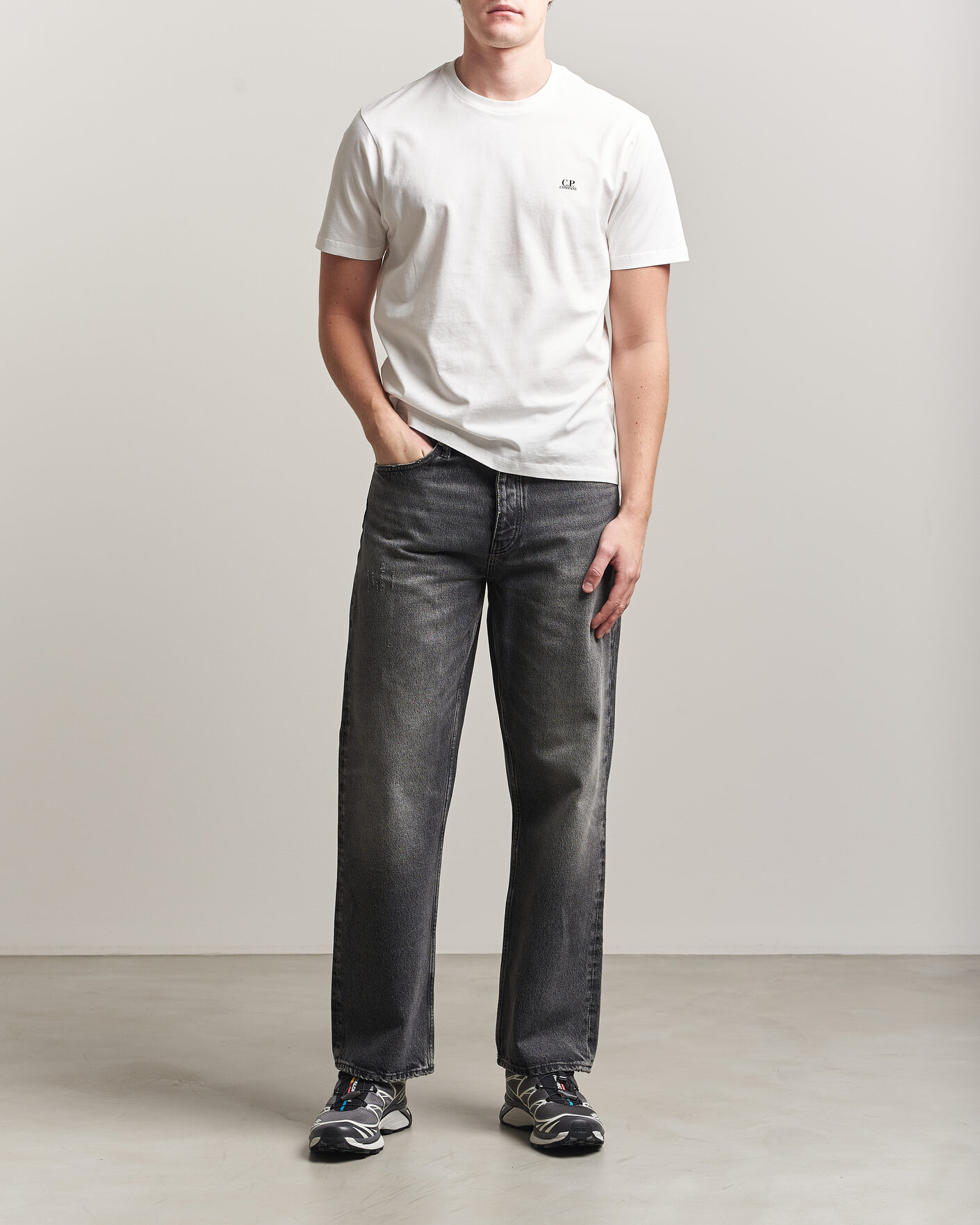 Herre | T-Shirts | C.P. Company | Short Sleeve Back Print T-Shirt White