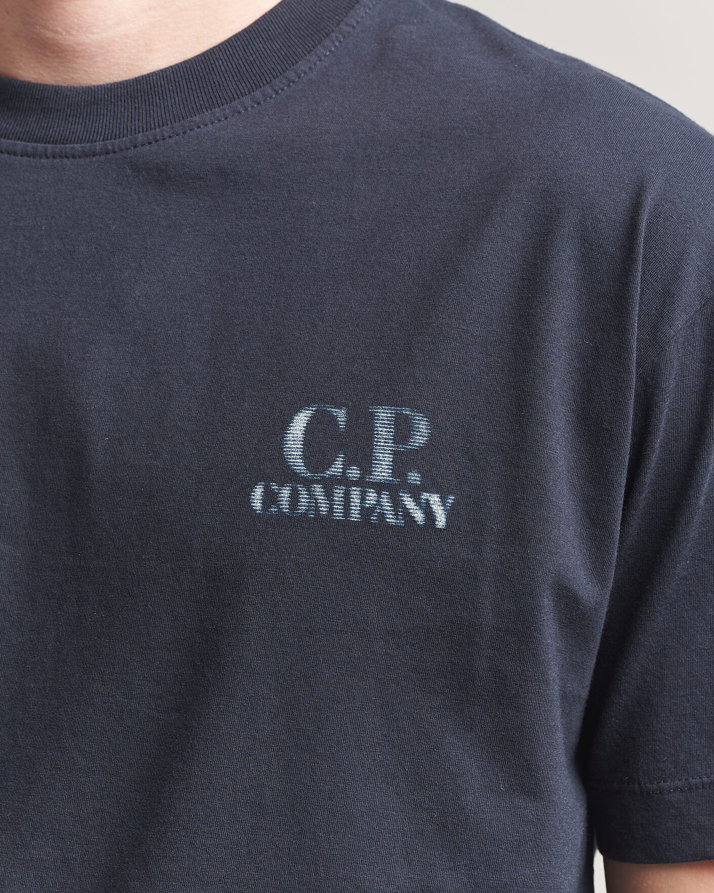 Herre | T-Shirts | C.P. Company | Short Sleeve Back Print T-Shirt Navy