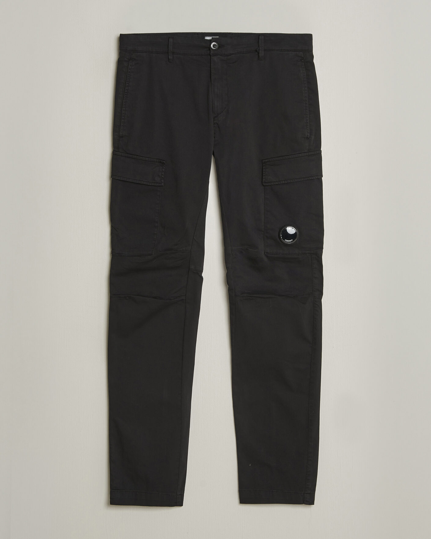 Herre | Bukser | C.P. Company | Satin Stretch Cargo Pants Black