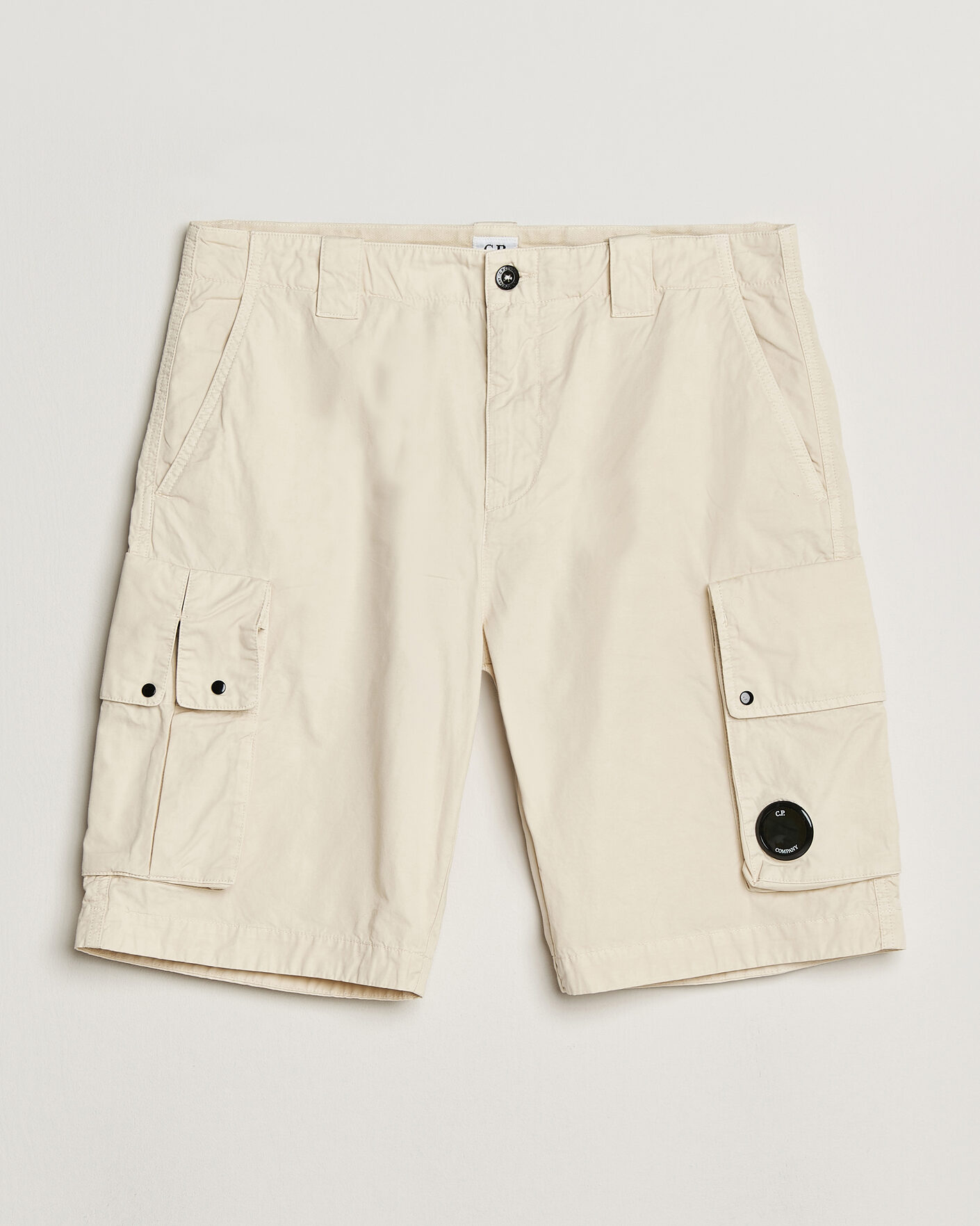 Herre | Shorts | C.P. Company | Cotton Gabardine Cargo Shorts Cream