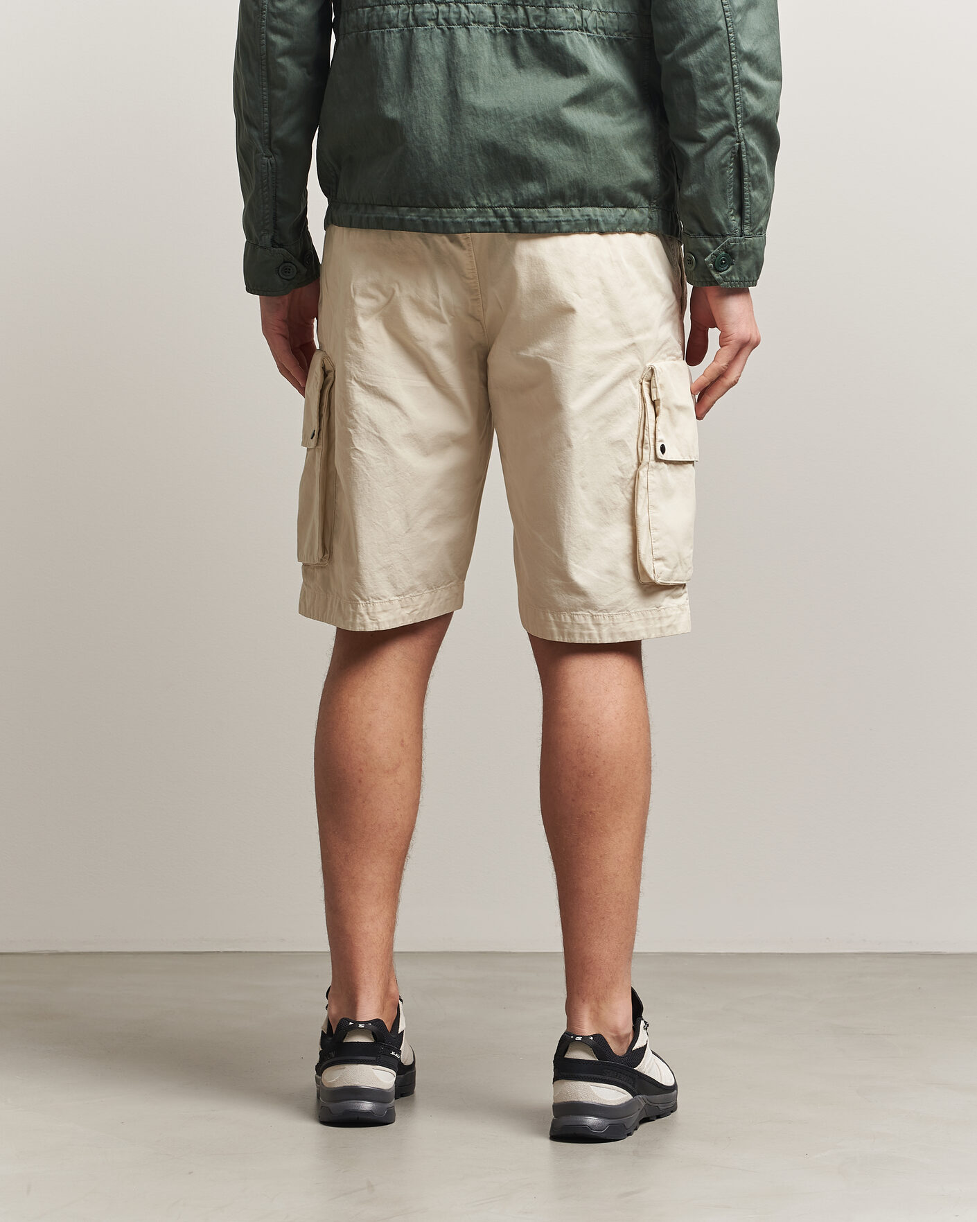 Herre | Shorts | C.P. Company | Cotton Gabardine Cargo Shorts Cream