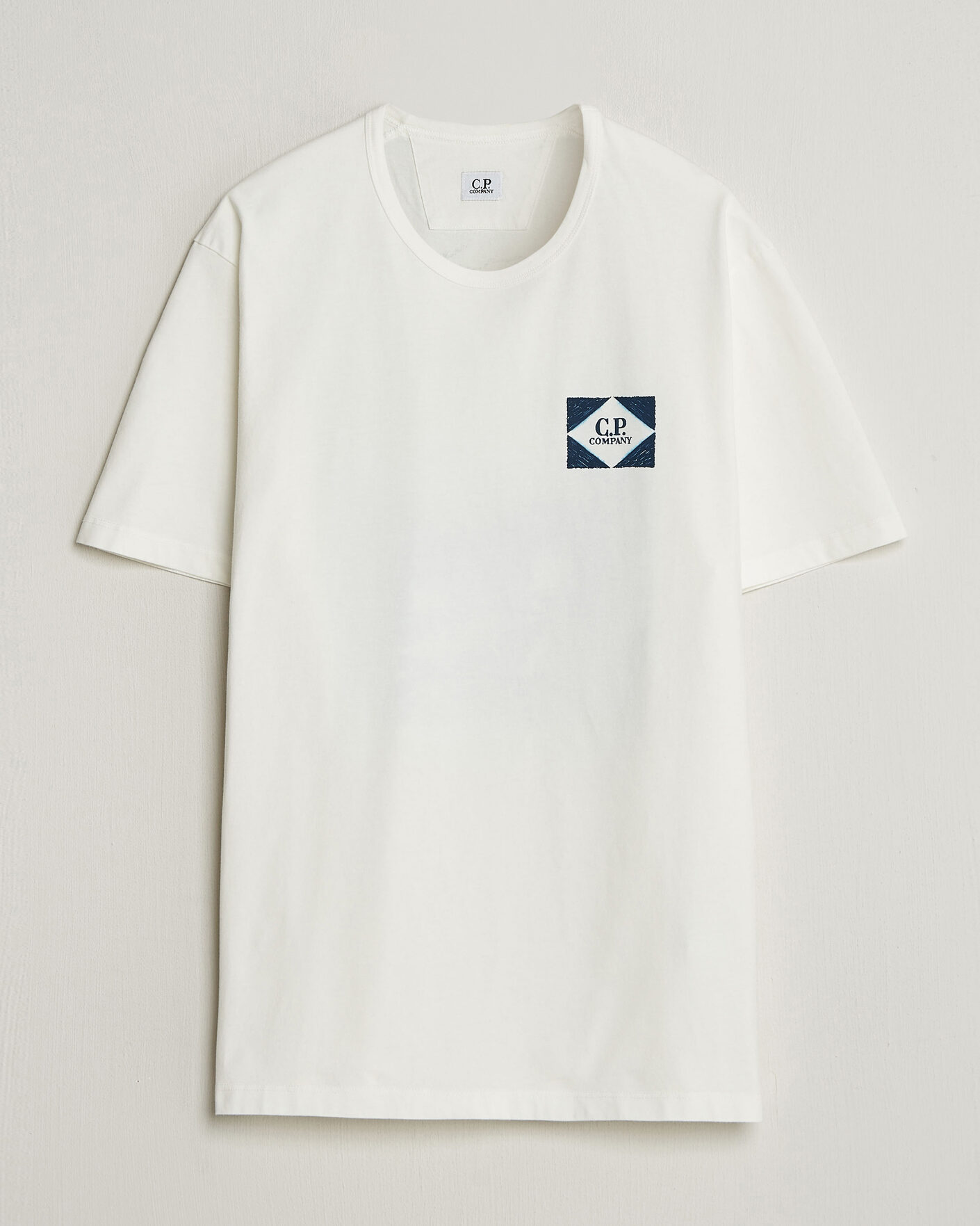 Herre | T-Shirts | C.P. Company | Cotton Jersey Back Print T-Shirt White