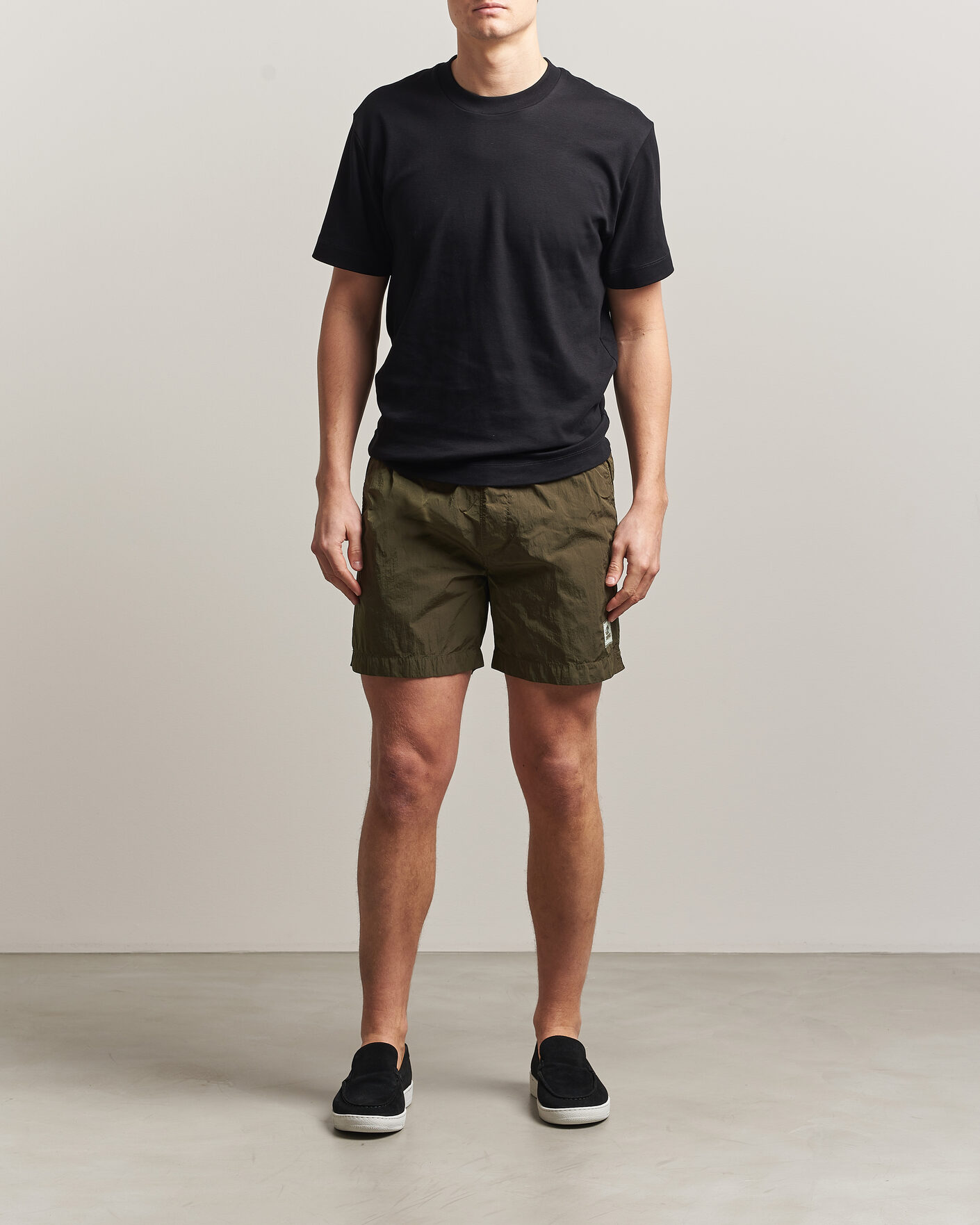 Herre | Badeshorts | C.P. Company | Eco Chrome Logo Swimshorts Olive