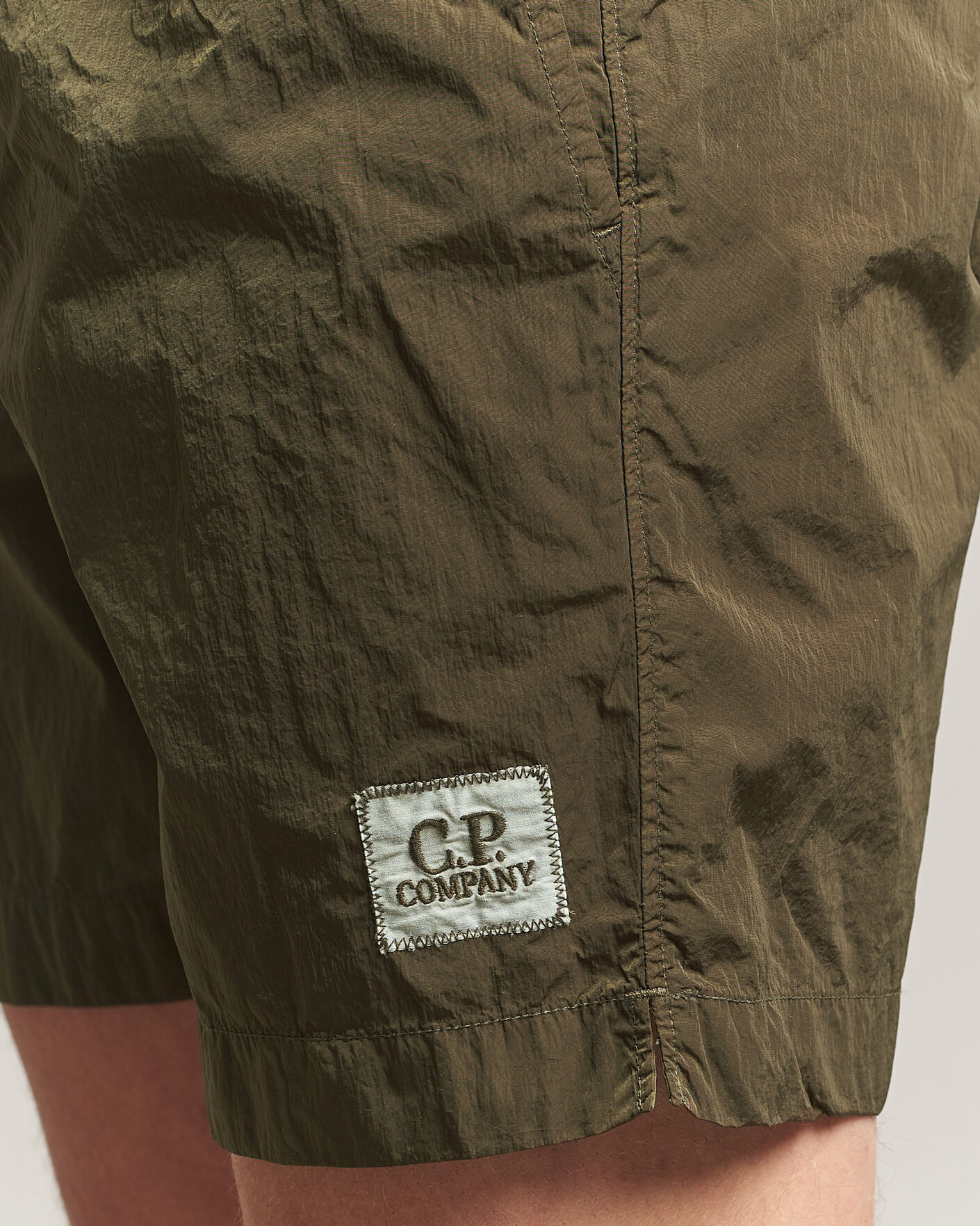 Herre | Badeshorts | C.P. Company | Eco Chrome Logo Swimshorts Olive