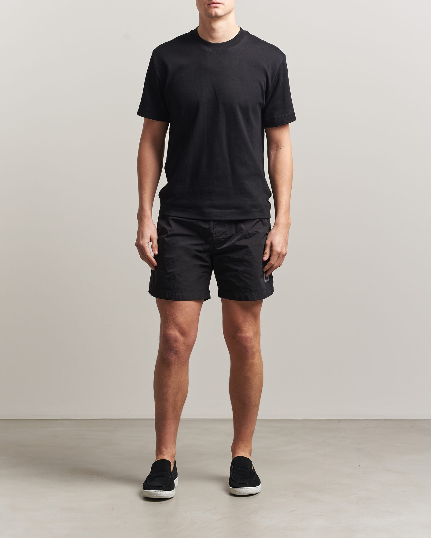 Herre | Badeshorts | C.P. Company | Eco Chrome Logo Swimshorts Black