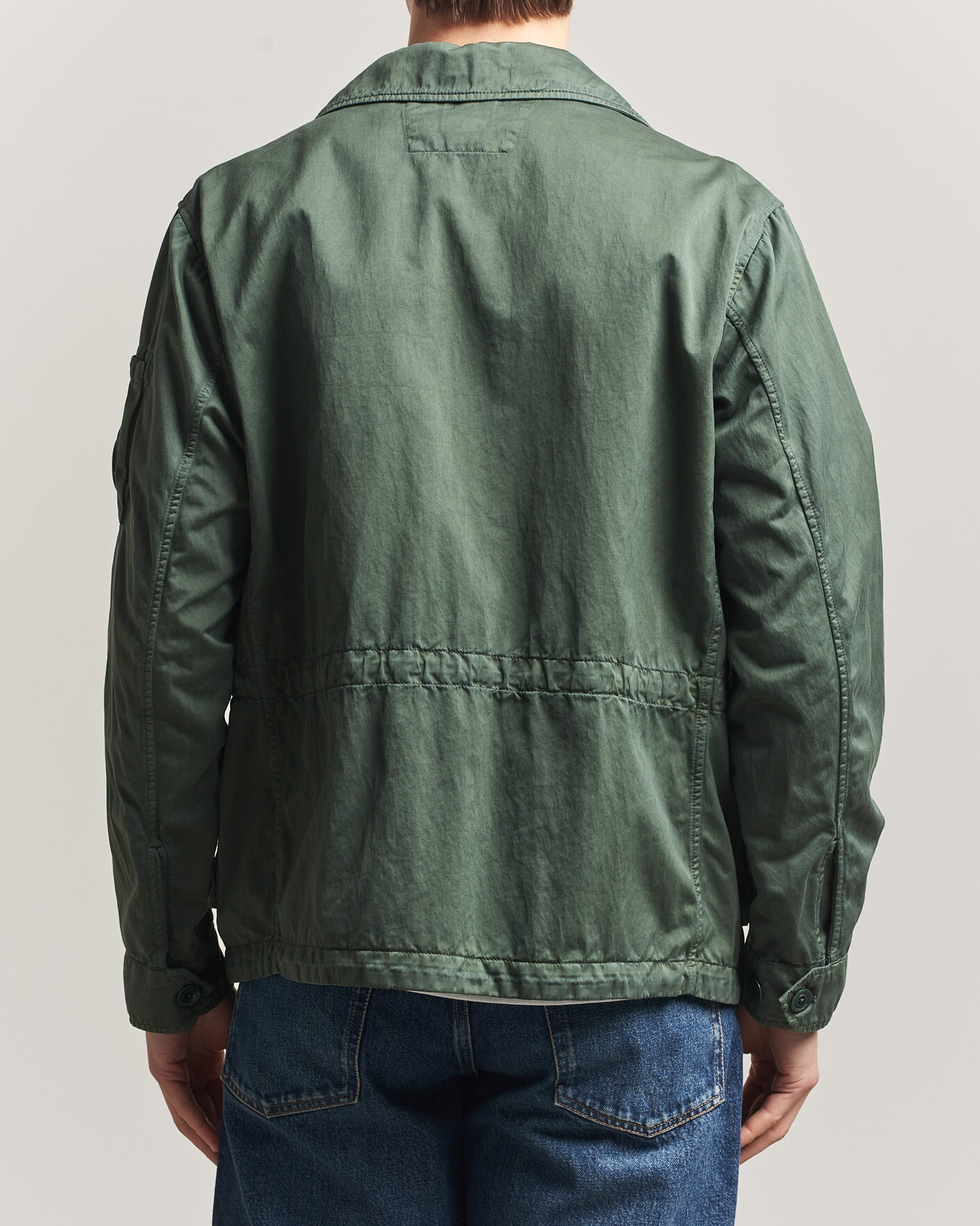 Herre | Jakker | C.P. Company | Raso Cinque Cotton Nylon Jungle Jacket Dark Green