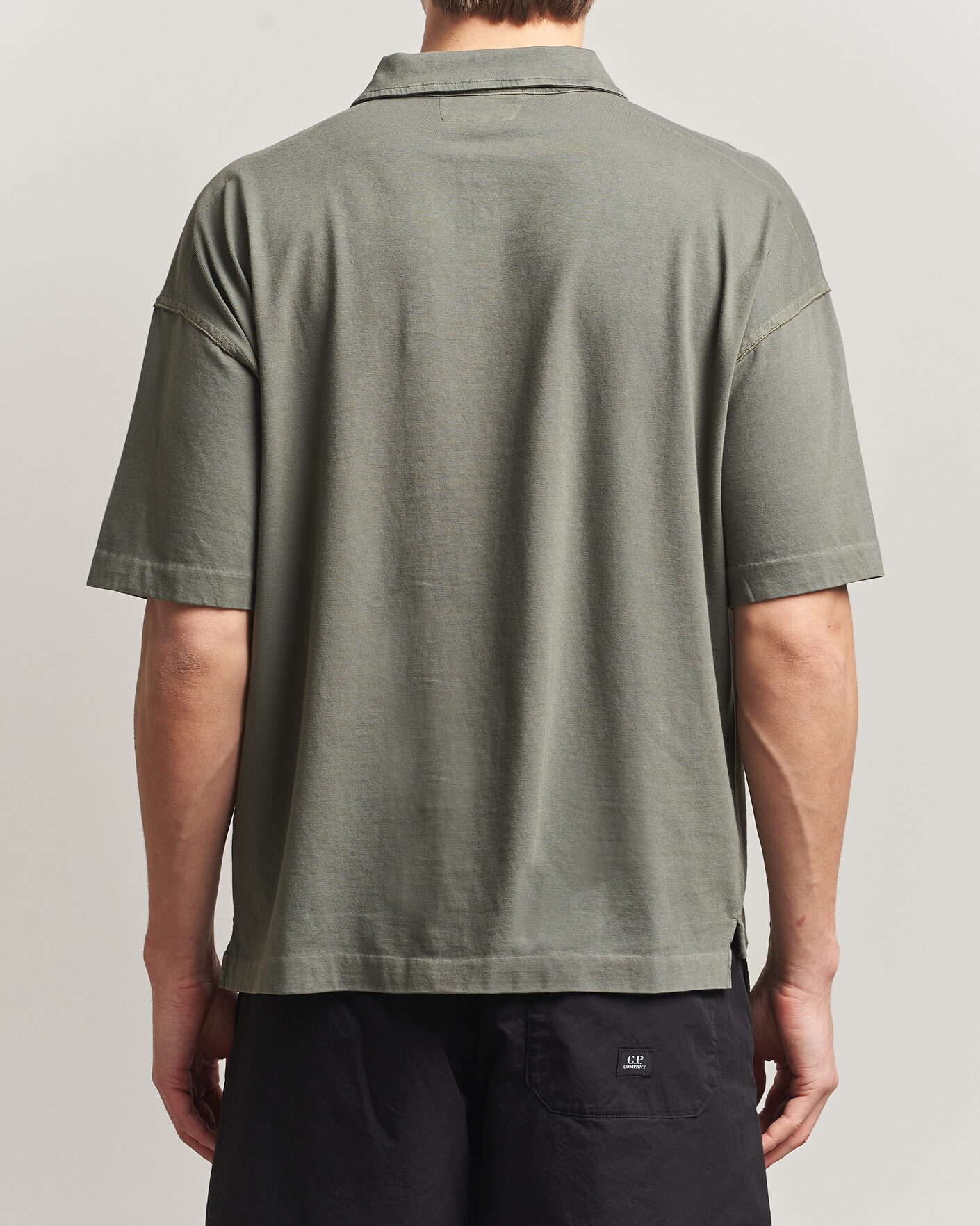 Herre | Pikéer | C.P. Company | Boxy Fit Cotton Logo Polo Dark Green