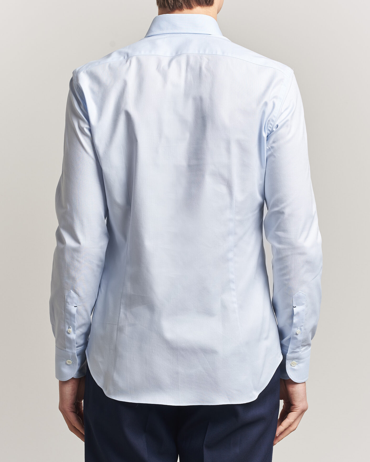 Herre | Skjorter | Mazzarelli | Soft Oxford Button Down Shirt Light Blue