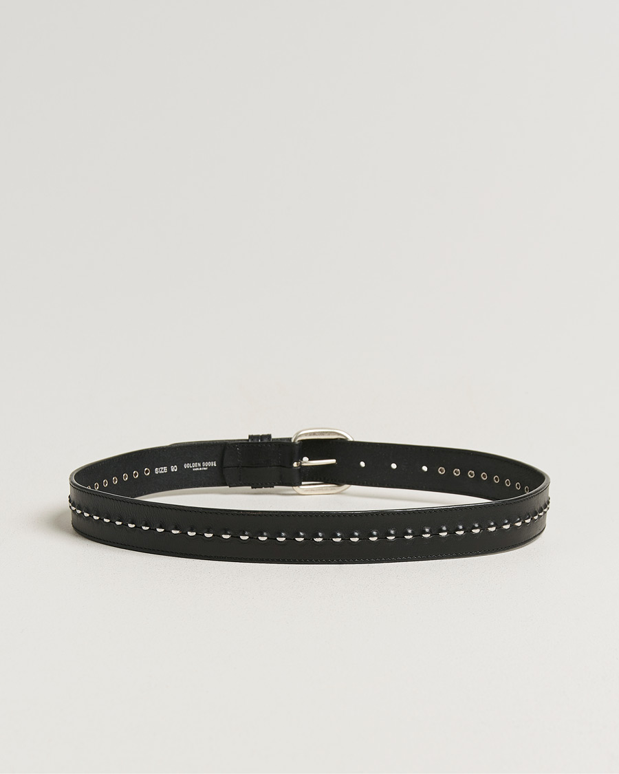 Herre | Belter | Golden Goose | Studded Leather Belt Black