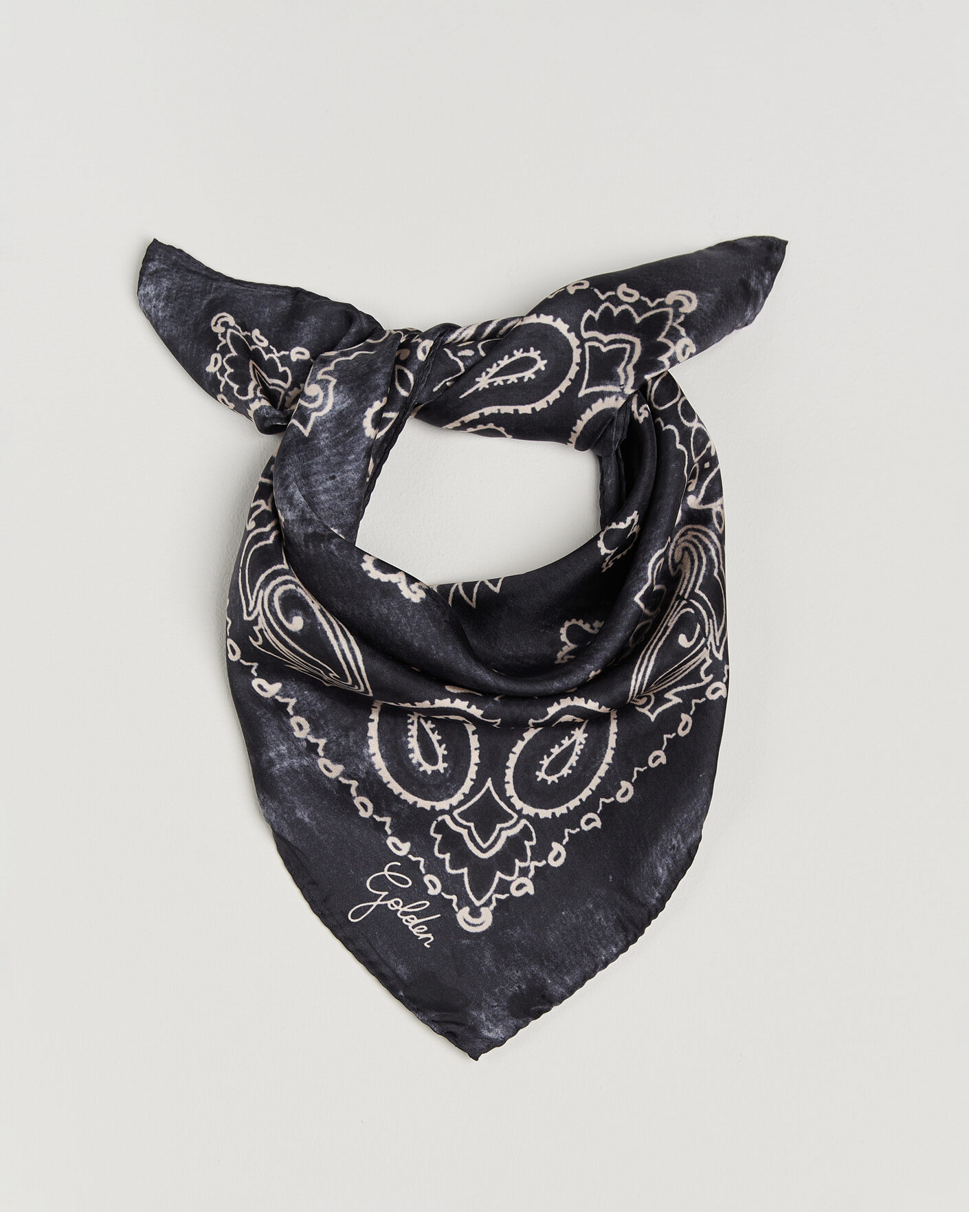 Herre | Lommetørklær | Golden Goose | Paisley Silk Bandana Antracite