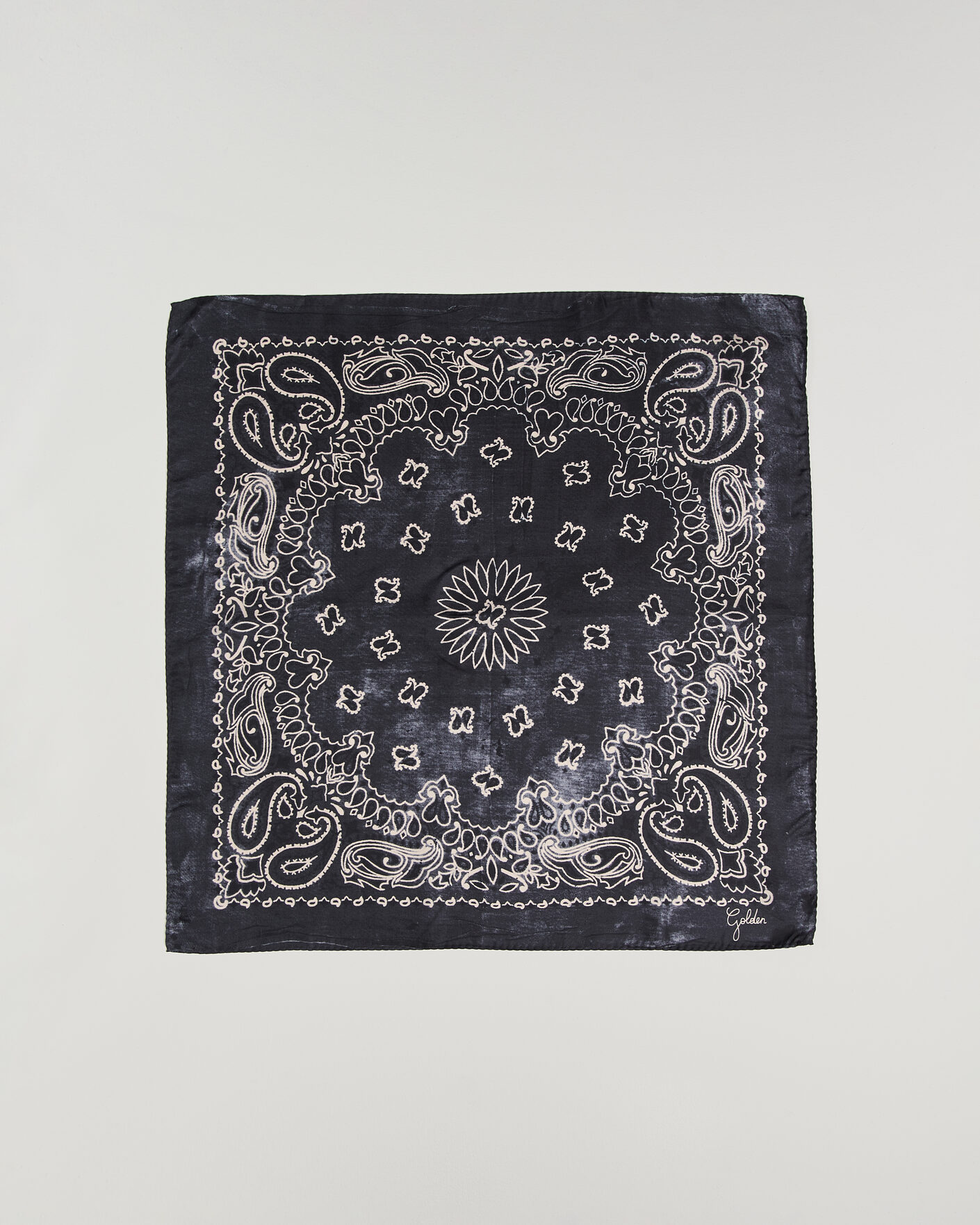 Herre | Lommetørklær | Golden Goose | Paisley Silk Bandana Antracite