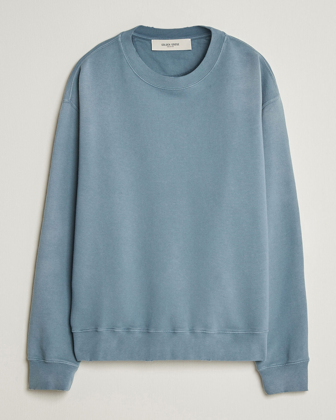 Herre | Gensere | Golden Goose | Boxi Faded Cotton Sweatshirt Windward Blue