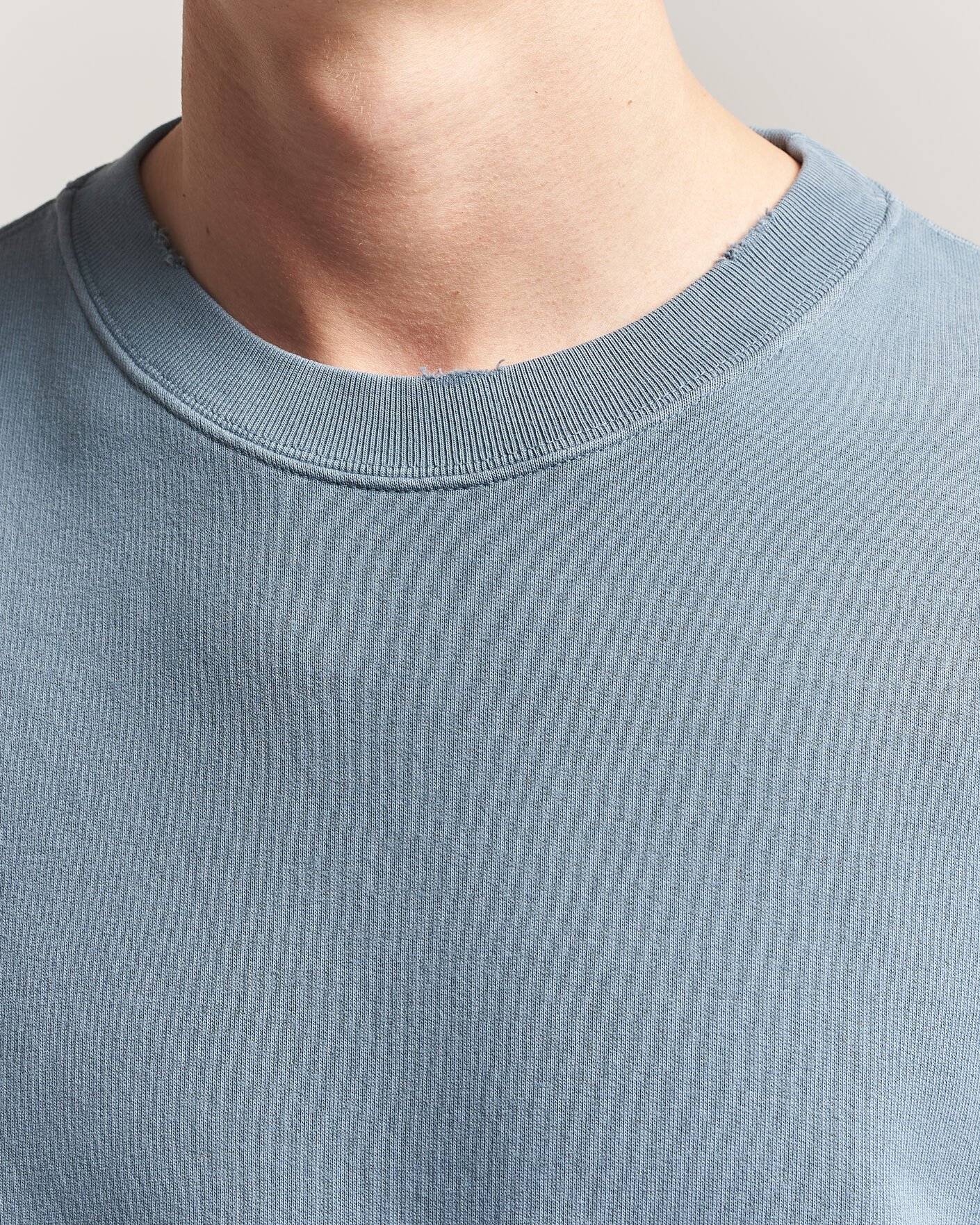Herre | Gensere | Golden Goose | Boxi Faded Cotton Sweatshirt Windward Blue