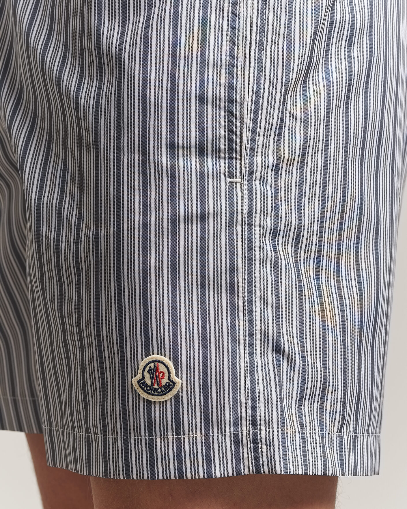 Herre | Badeshorts | Moncler | Nylon Swim Shorts Blue Stripe