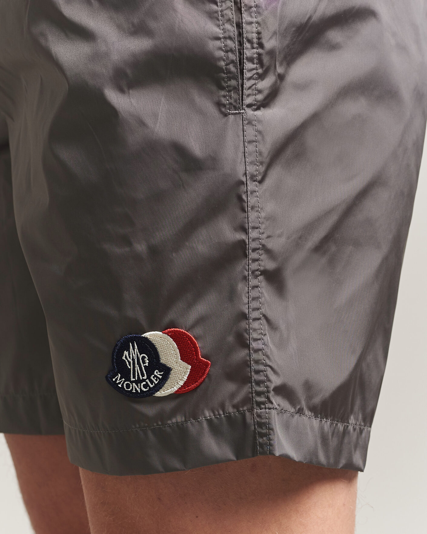 Herre | Badeshorts | Moncler | Tricolore Logo Swim Shorts Grey