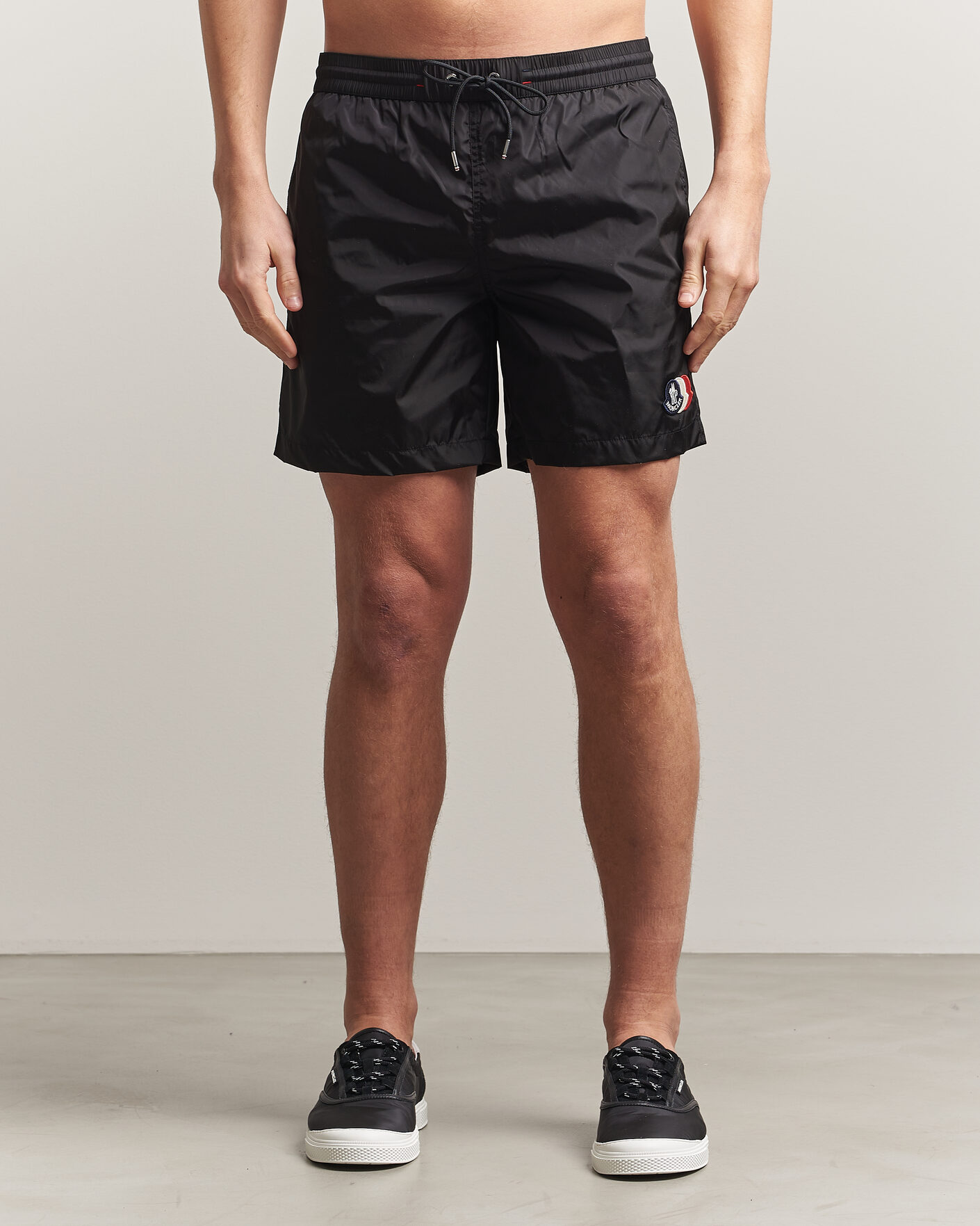 Herre | Badeshorts | Moncler | Tricolore Logo Swim Shorts Black