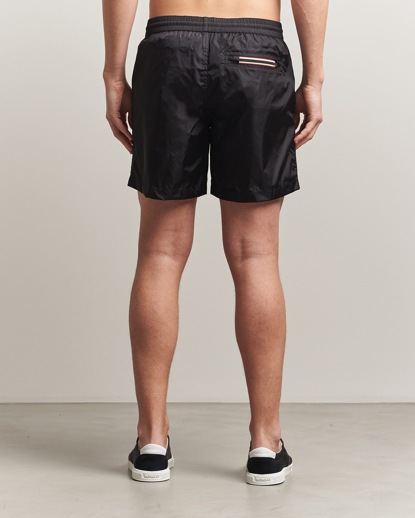 Herre | Badeshorts | Moncler | Tricolore Logo Swim Shorts Black