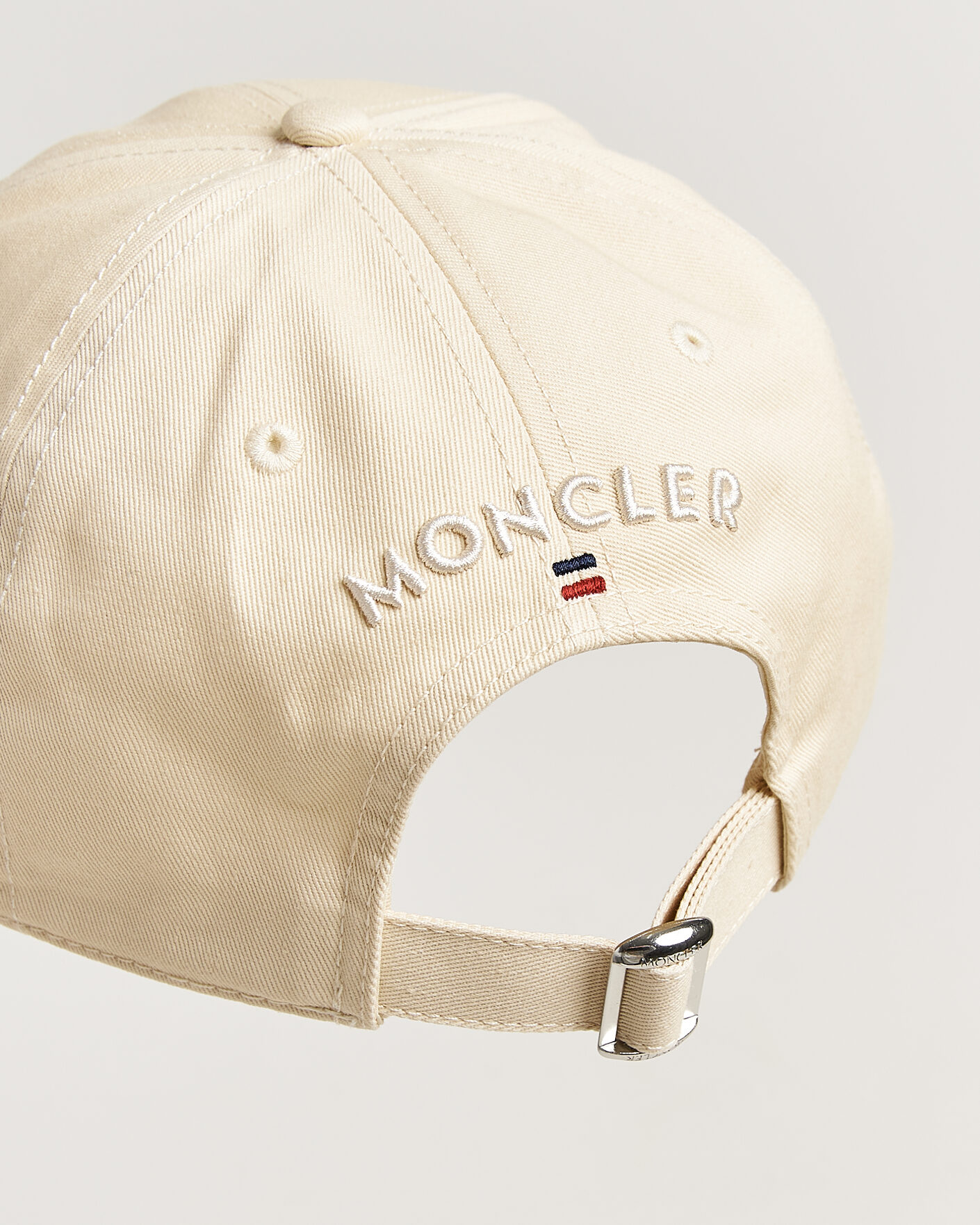 Herre | Hatter og capser | Moncler | Tricolore Logo Cap Light Beige
