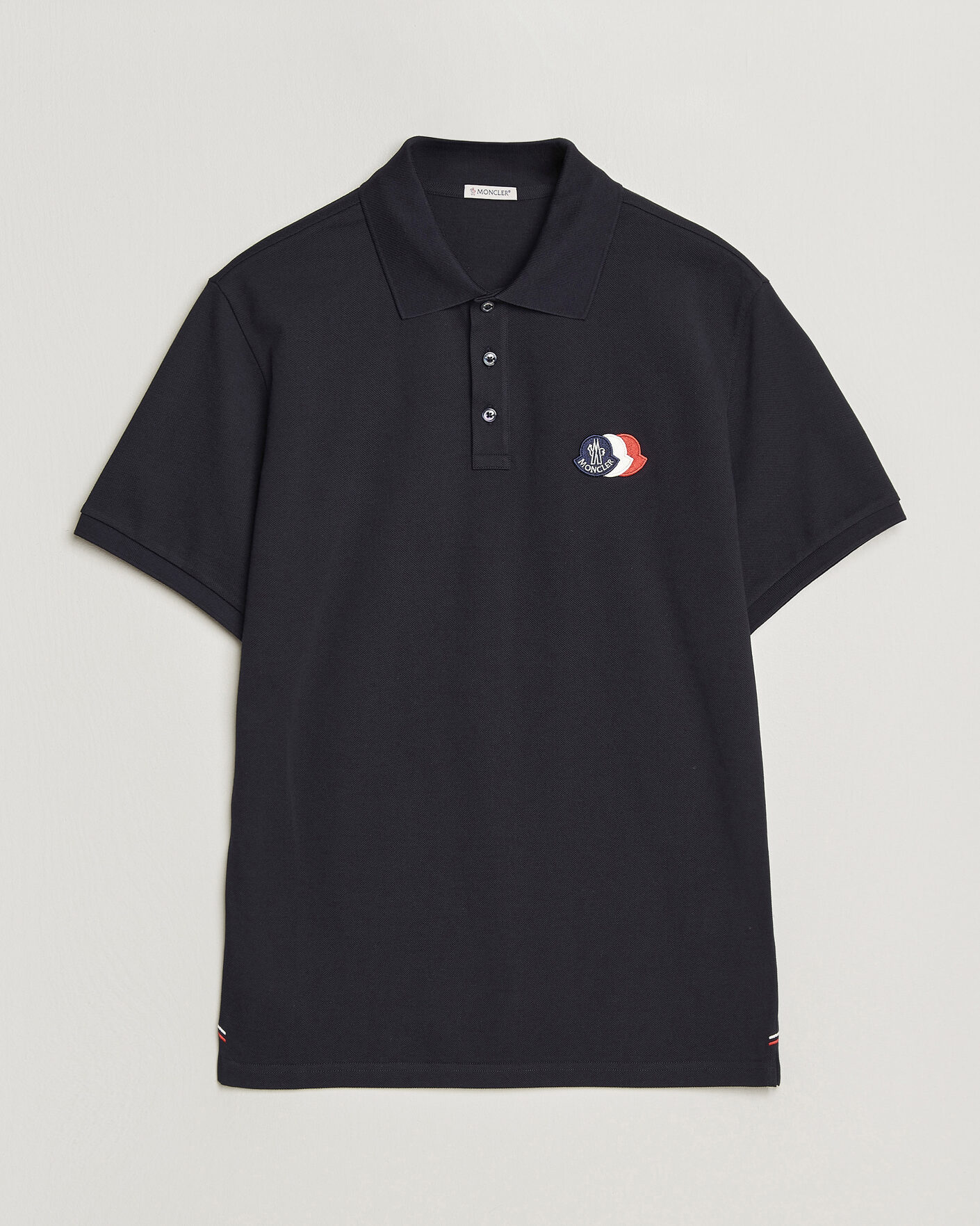 Herre | Pikéer | Moncler | Tricolore Logo Polo Navy