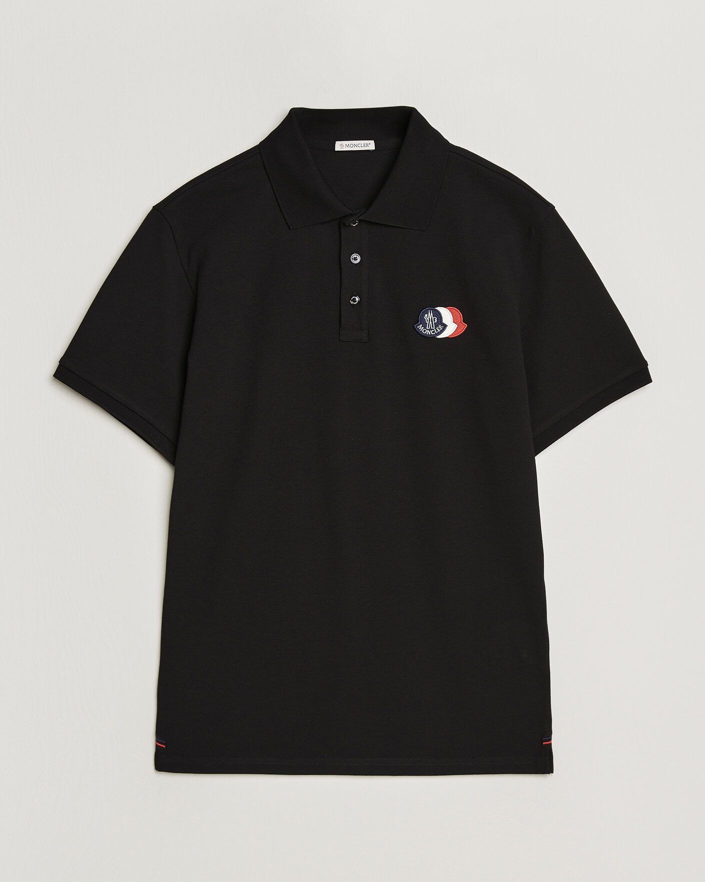 Herre | Pikéer | Moncler | Tricolore Logo Polo Black
