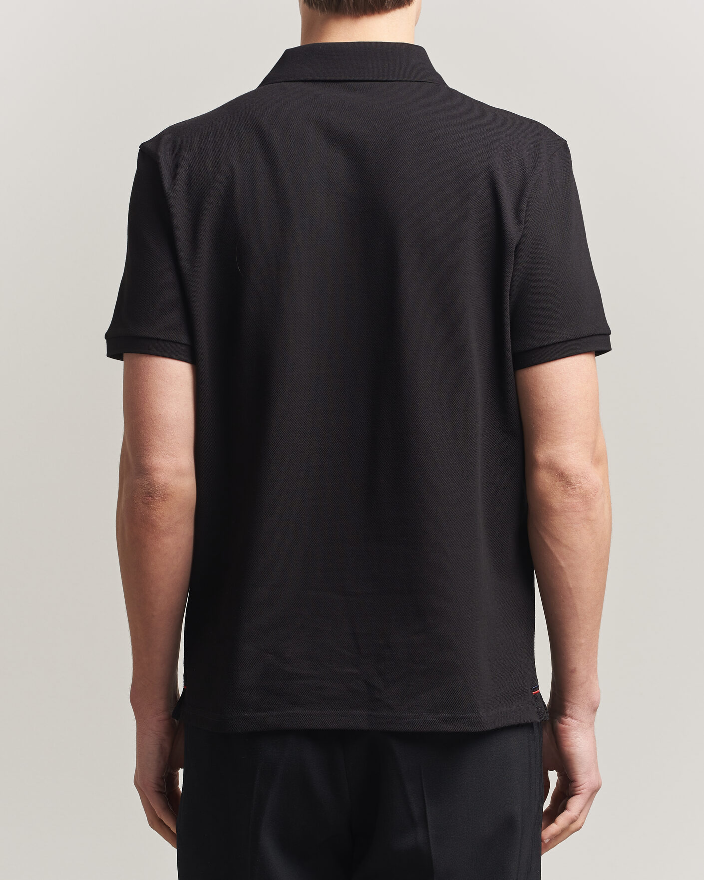 Herre | Pikéer | Moncler | Tricolore Logo Polo Black