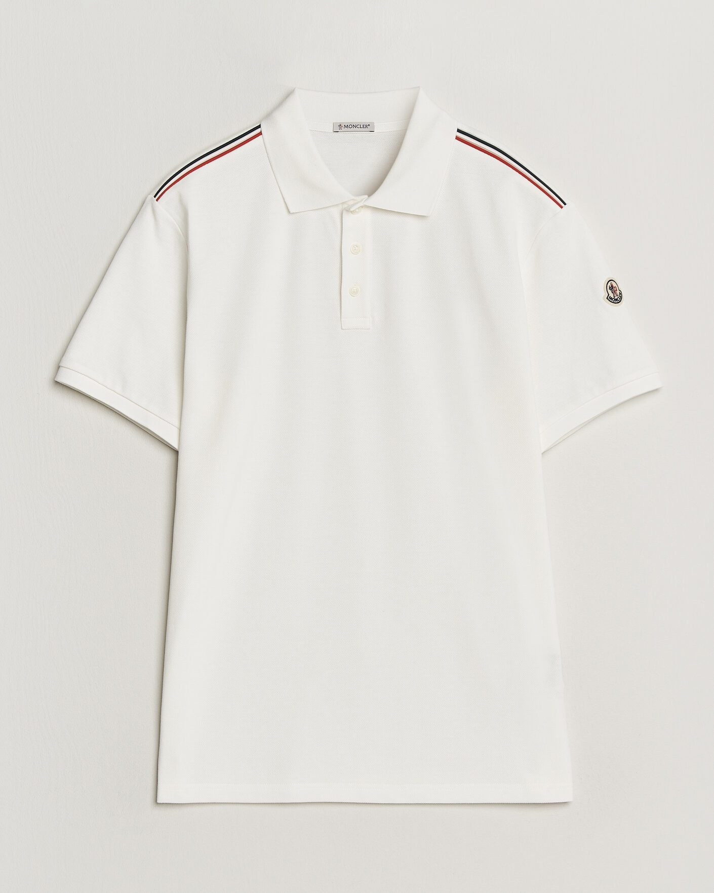 Herre | Pikéer | Moncler | Tricolore Shoulder Polo White