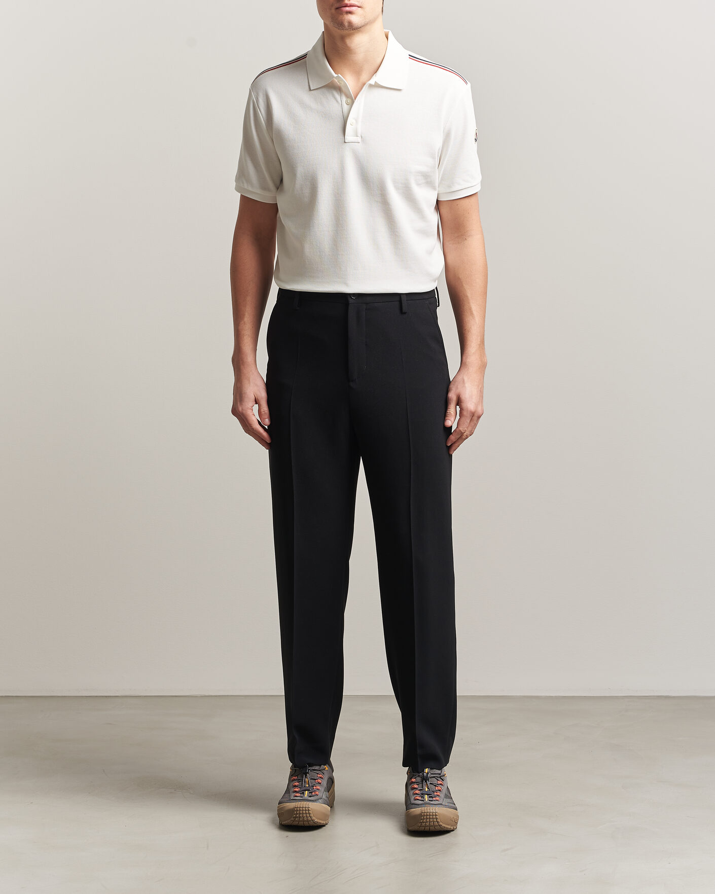 Herre | Pikéer | Moncler | Tricolore Shoulder Polo White