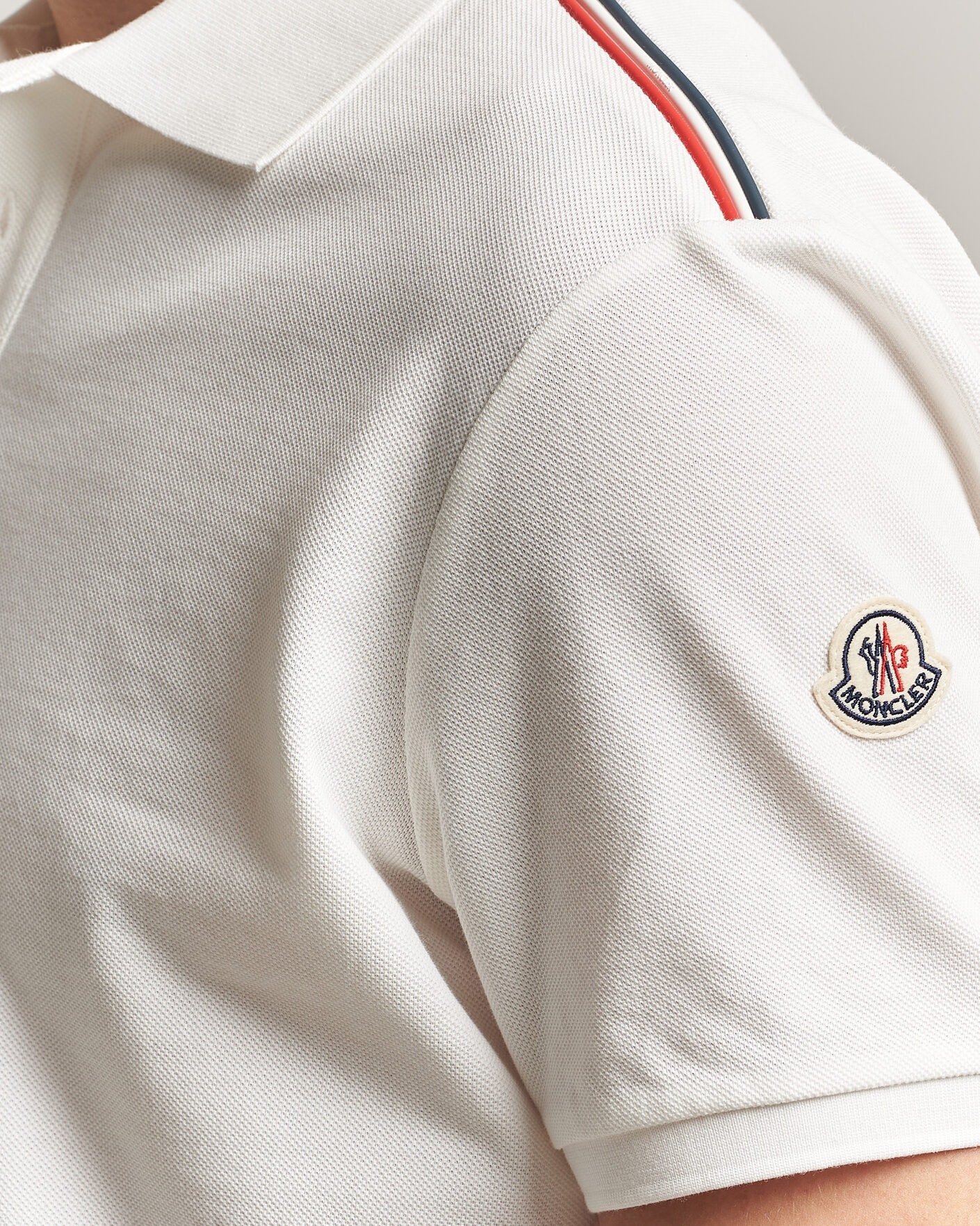 Herre | Pikéer | Moncler | Tricolore Shoulder Polo White