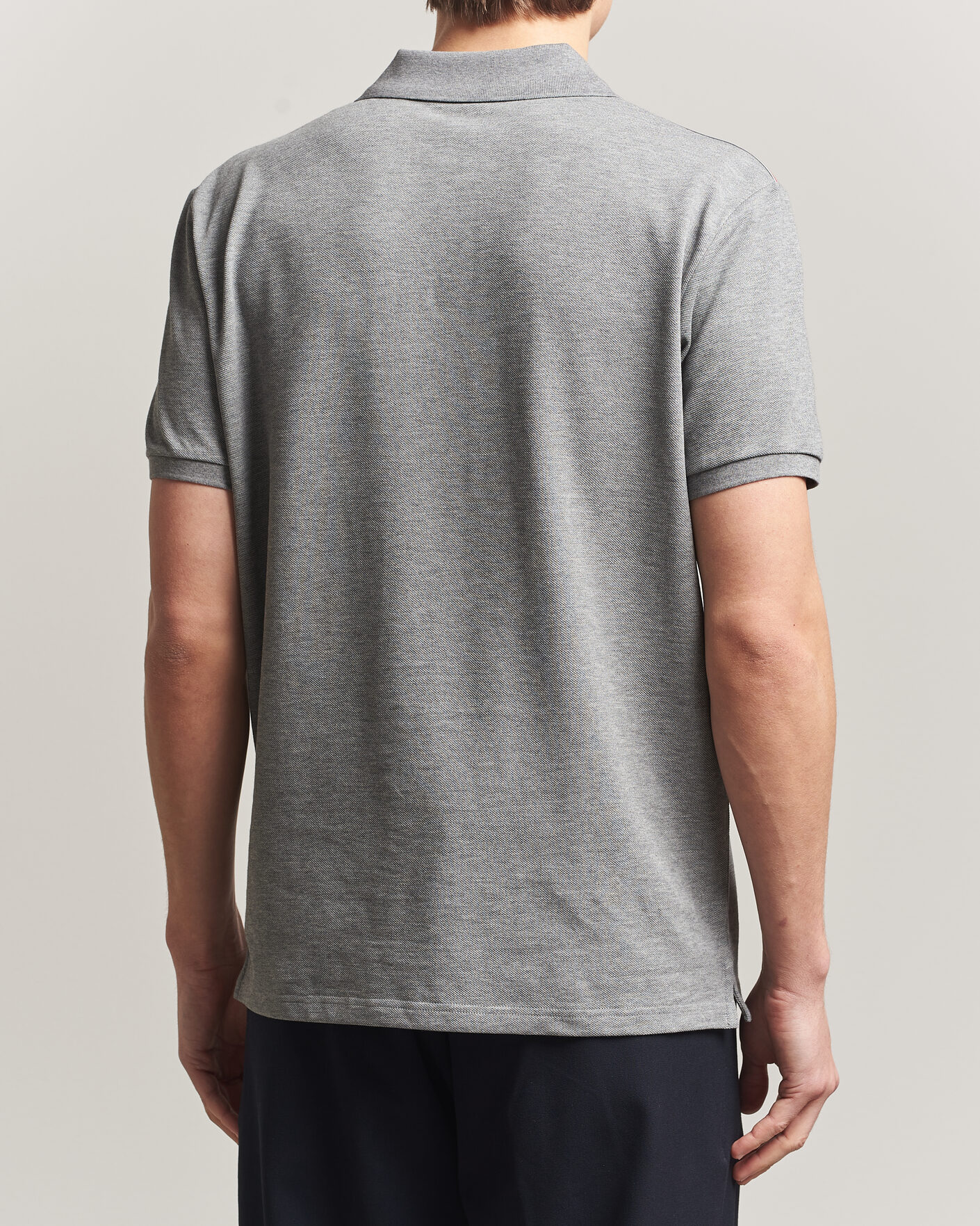 Herre | Pikéer | Moncler | Tricolore Shoulder Polo Light Grey