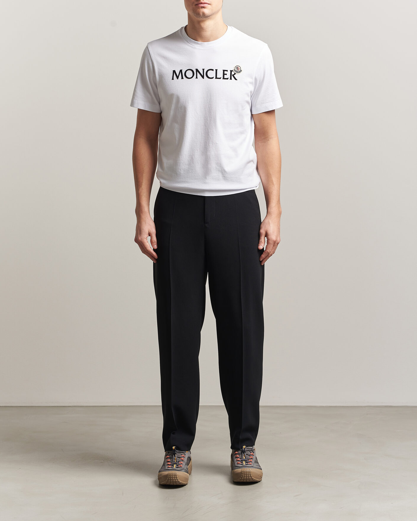 Herre | T-Shirts | Moncler | Lettering Logo T-Shirt White