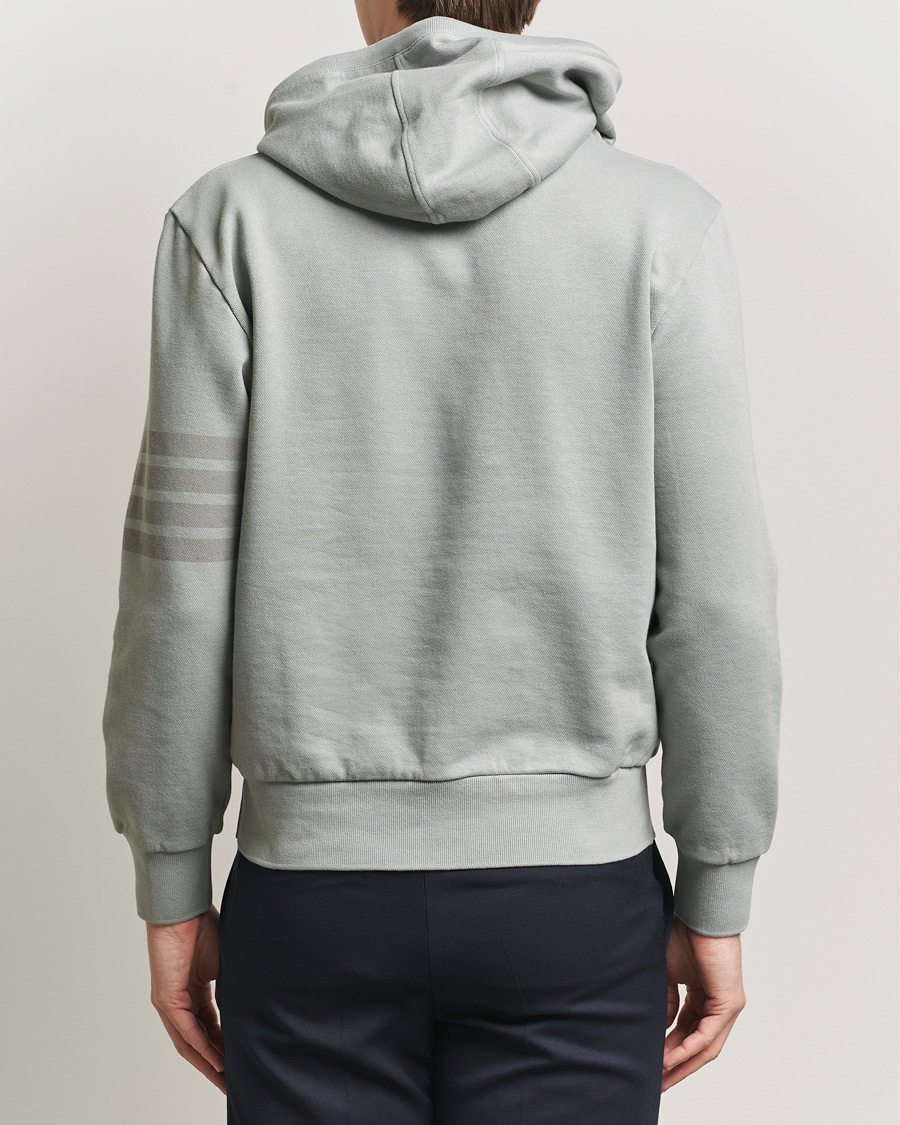 Herre | Gensere | Thom Browne | Overdyed 4-Bar Hoodie Light Grey