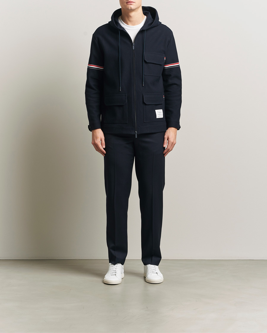 Herre | Jakker | Thom Browne | Tech Twill Field Jacket Navy