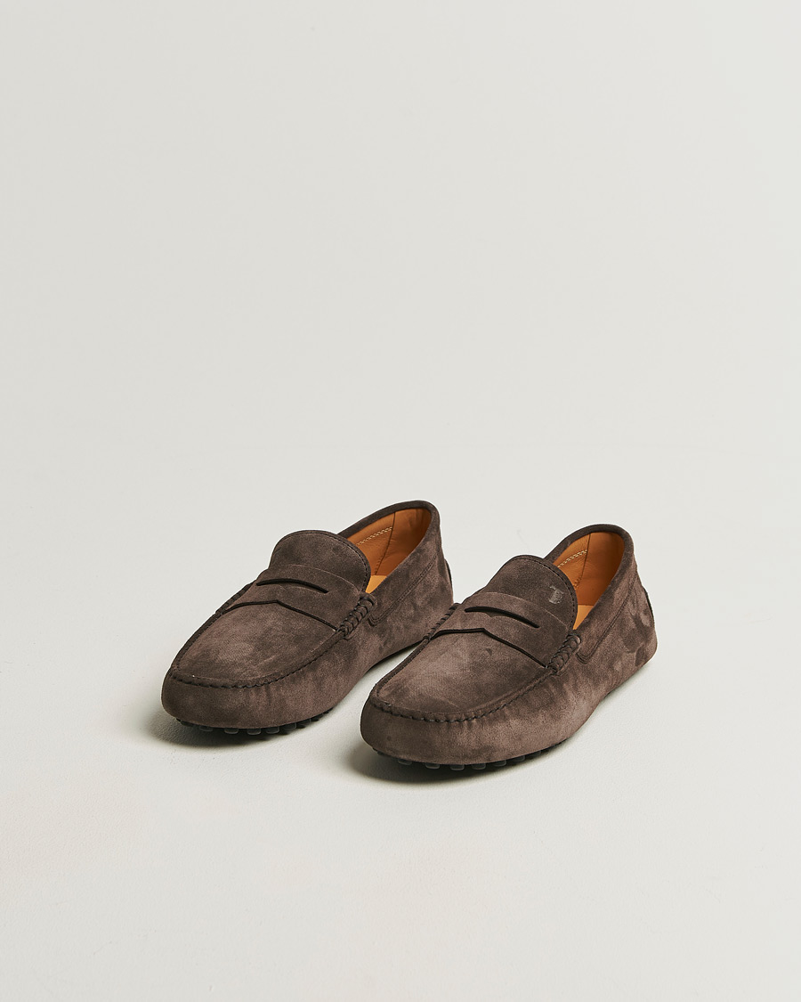 Herre | Bilsko | Tod's | Gommino Carshoe Dark Brown Suede
