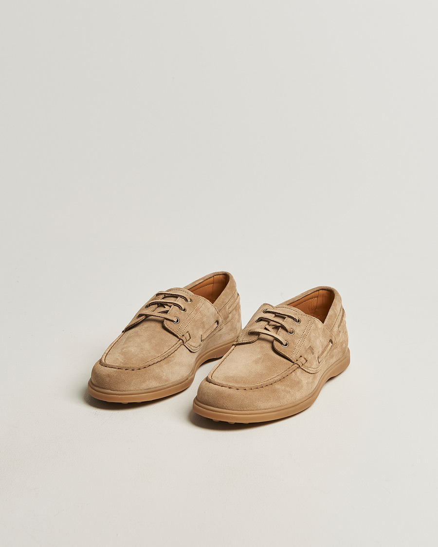 Herre | Seilersko | Tod's | Gomma Leggera Boat Shoe Chestnut Suede