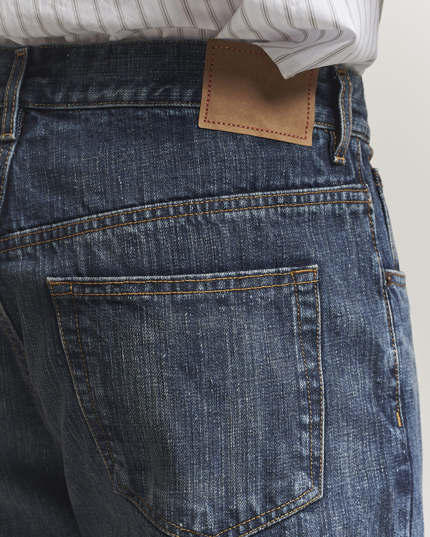 Herre | Jeans | Jeanerica | VM009 Vega Jeans Dark Blue Righe