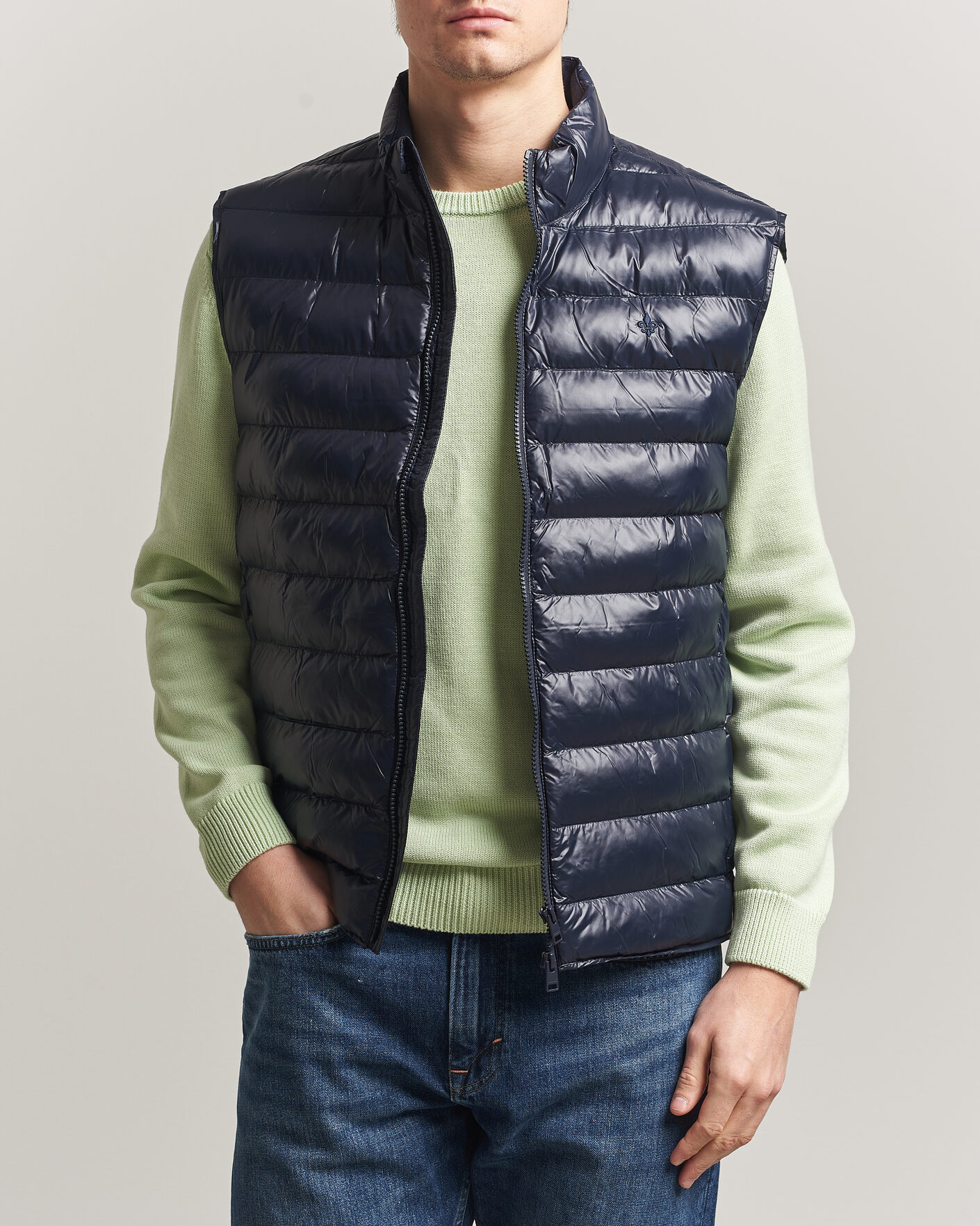 Herre | Vester | Morris | Norfolk Liner Vest Glossy Navy