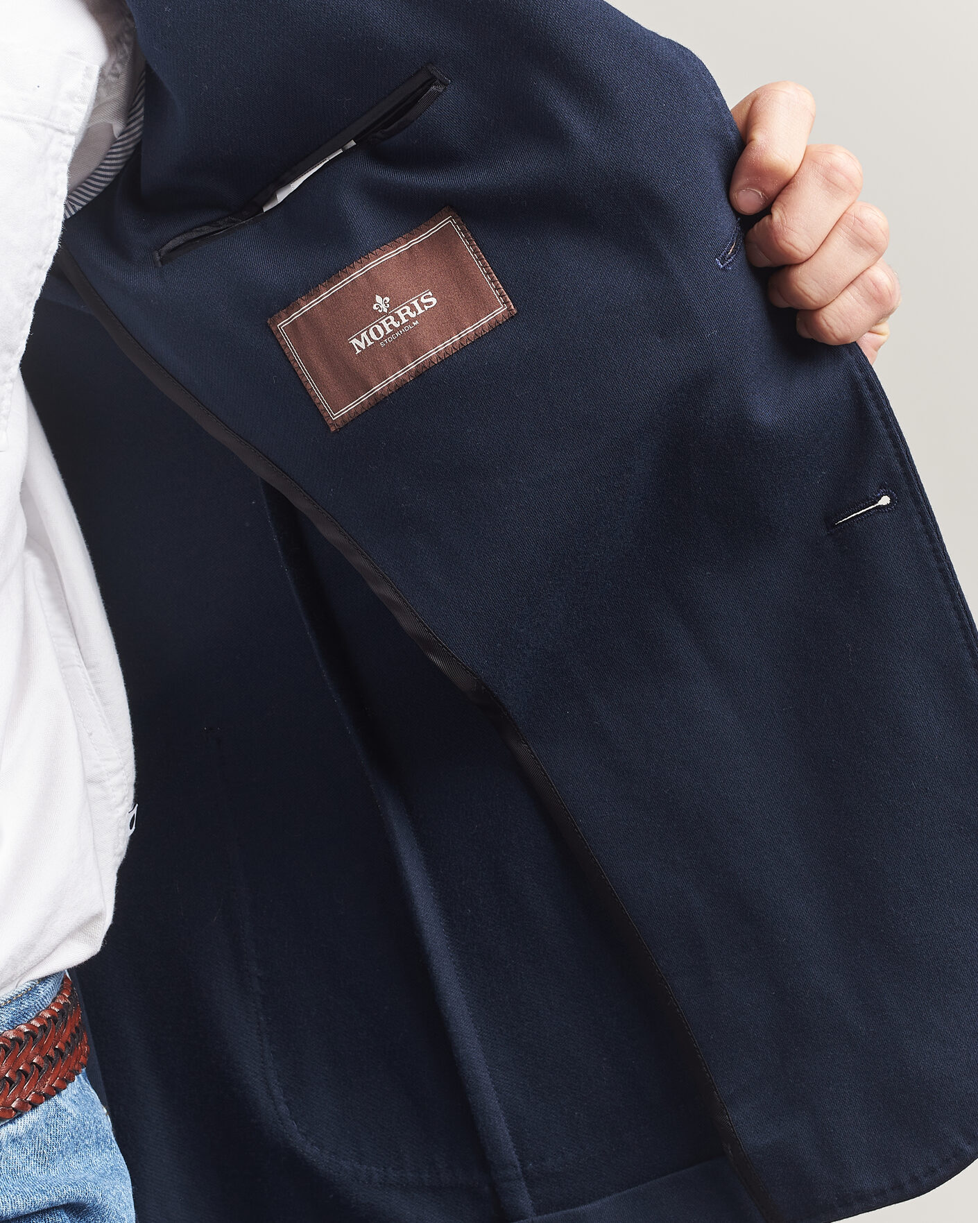Herre | Dressjakker | Morris | Cotton Jersey Blazer Navy