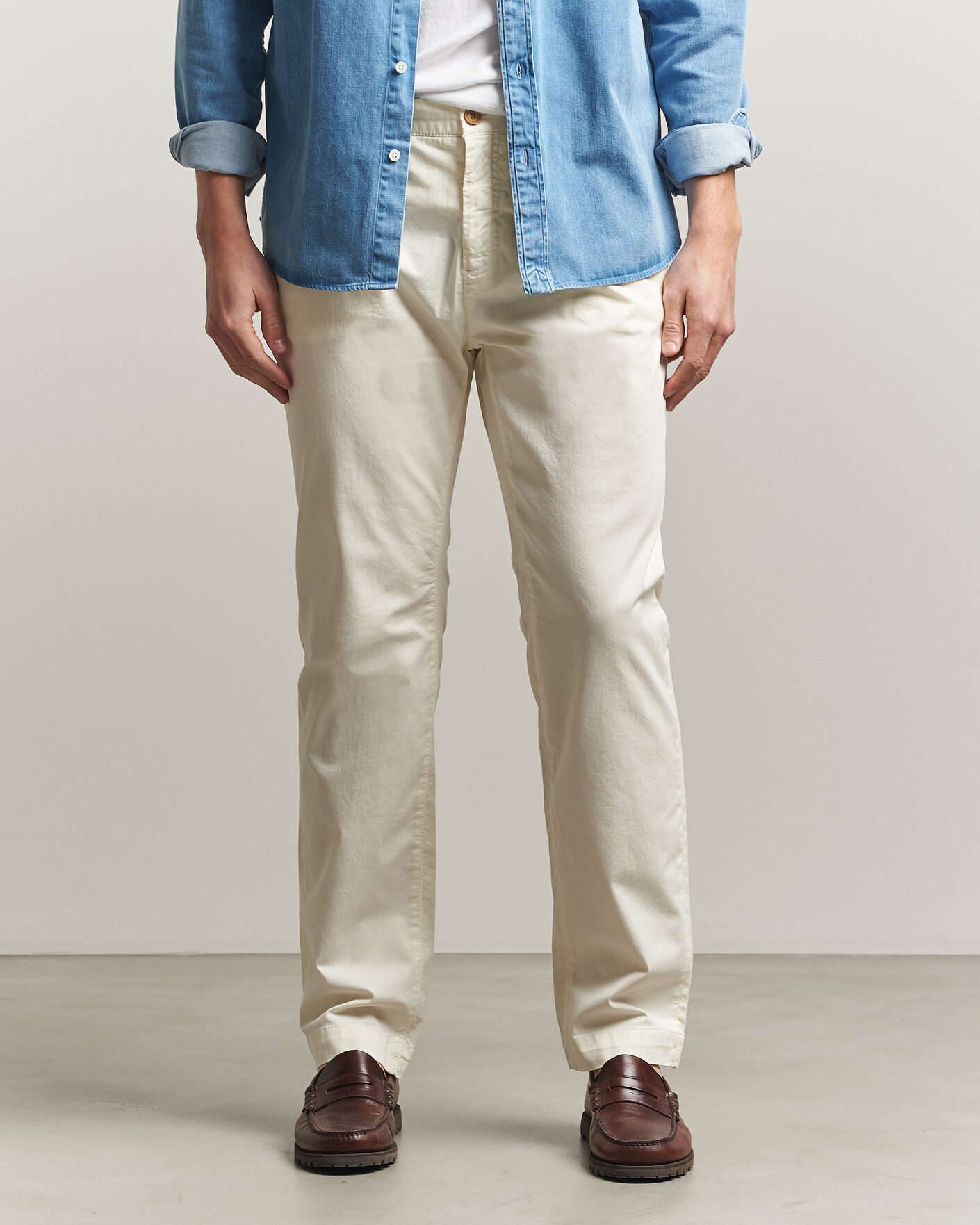 Herre | Bukser | Morris | Jeffrey Summer Chinos Off White