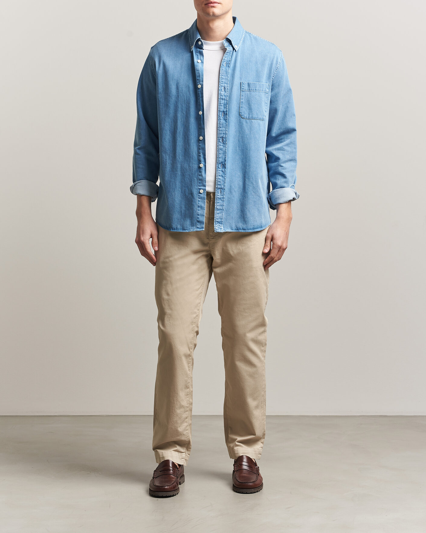 Herre | Bukser | Morris | Jeffrey Summer Chinos Khaki