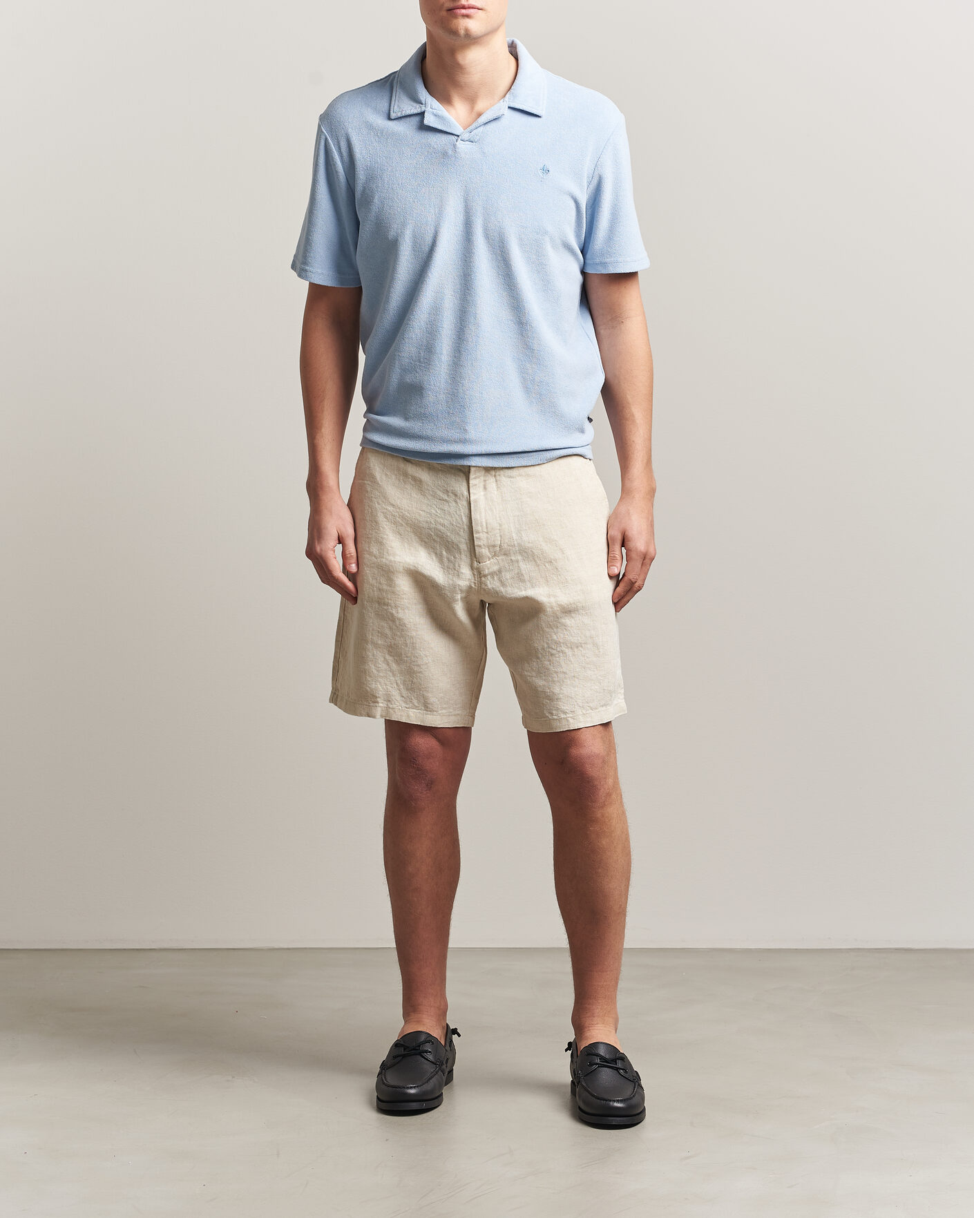 Herre | Pikéer | Morris | Delon Terry Shirt Light Blue