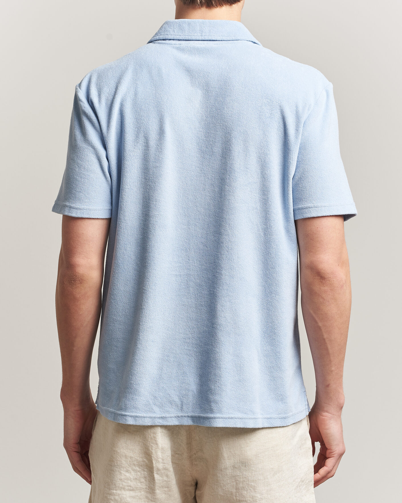 Herre | Pikéer | Morris | Delon Terry Shirt Light Blue