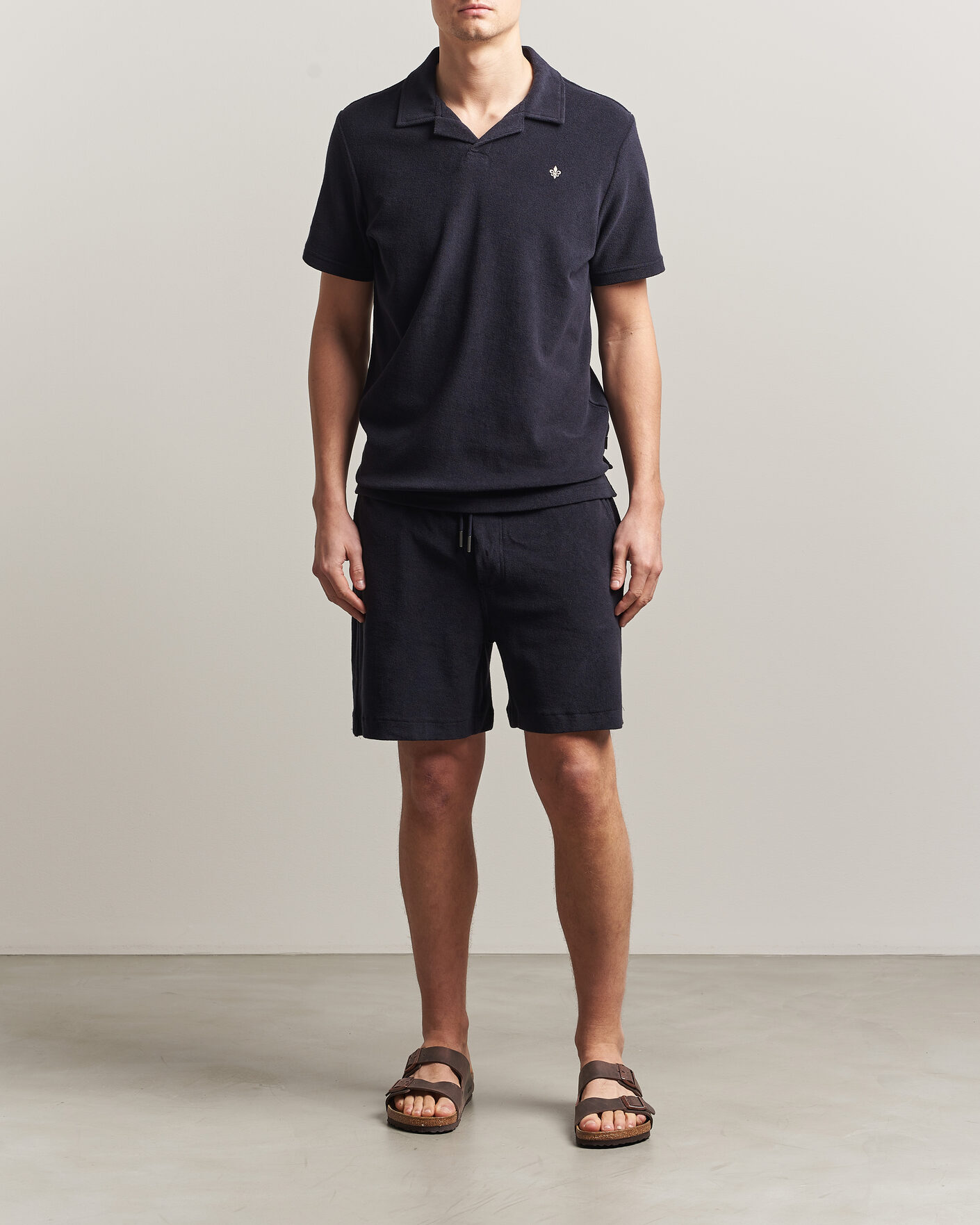 Herre | Pikéer | Morris | Delon Terry Shirt Navy