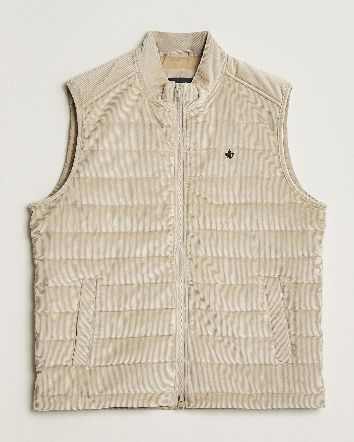 Herre | Vester | Morris | Teddy Quilted Corduroy Vest Khaki