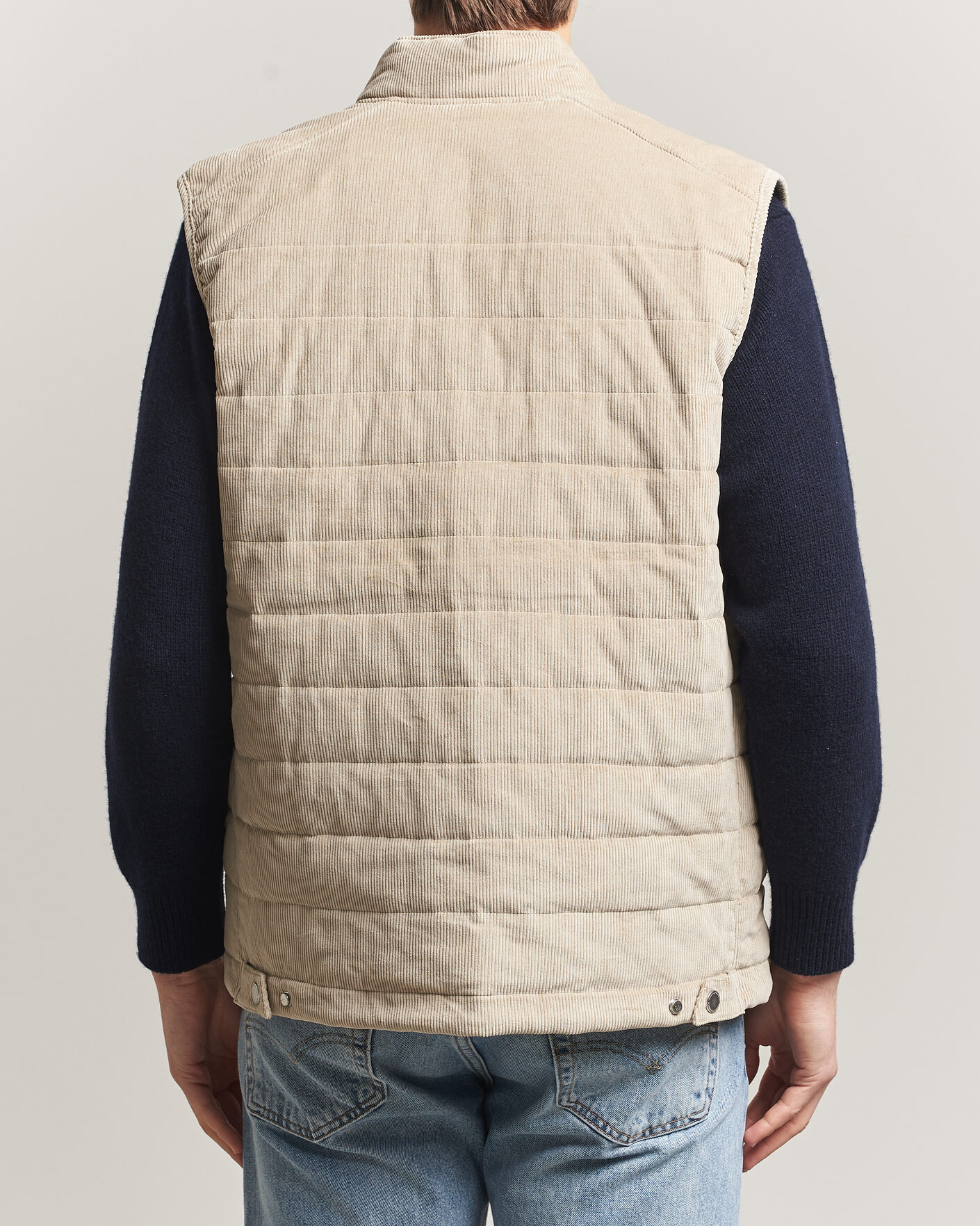 Herre | Vester | Morris | Teddy Quilted Corduroy Vest Khaki