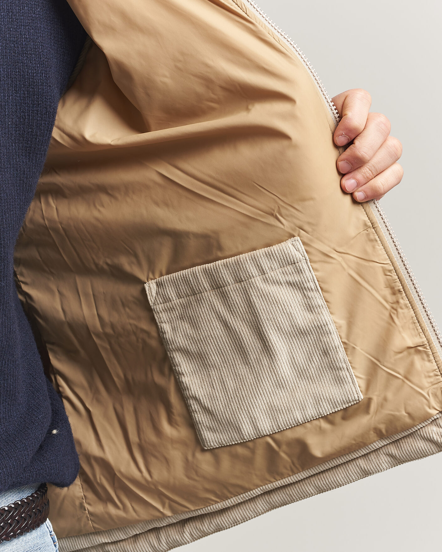 Herre | Vester | Morris | Teddy Quilted Corduroy Vest Khaki