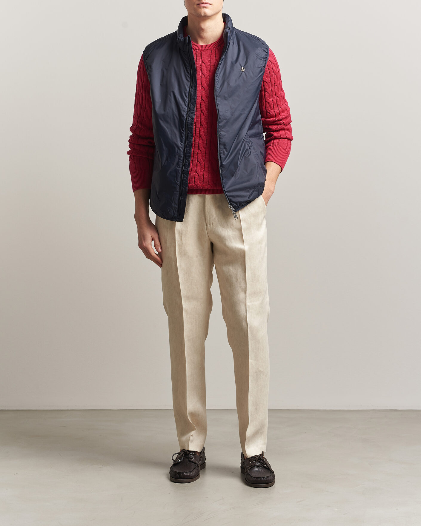 Herre | Vester | Morris | Bradley Padded Vest Navy