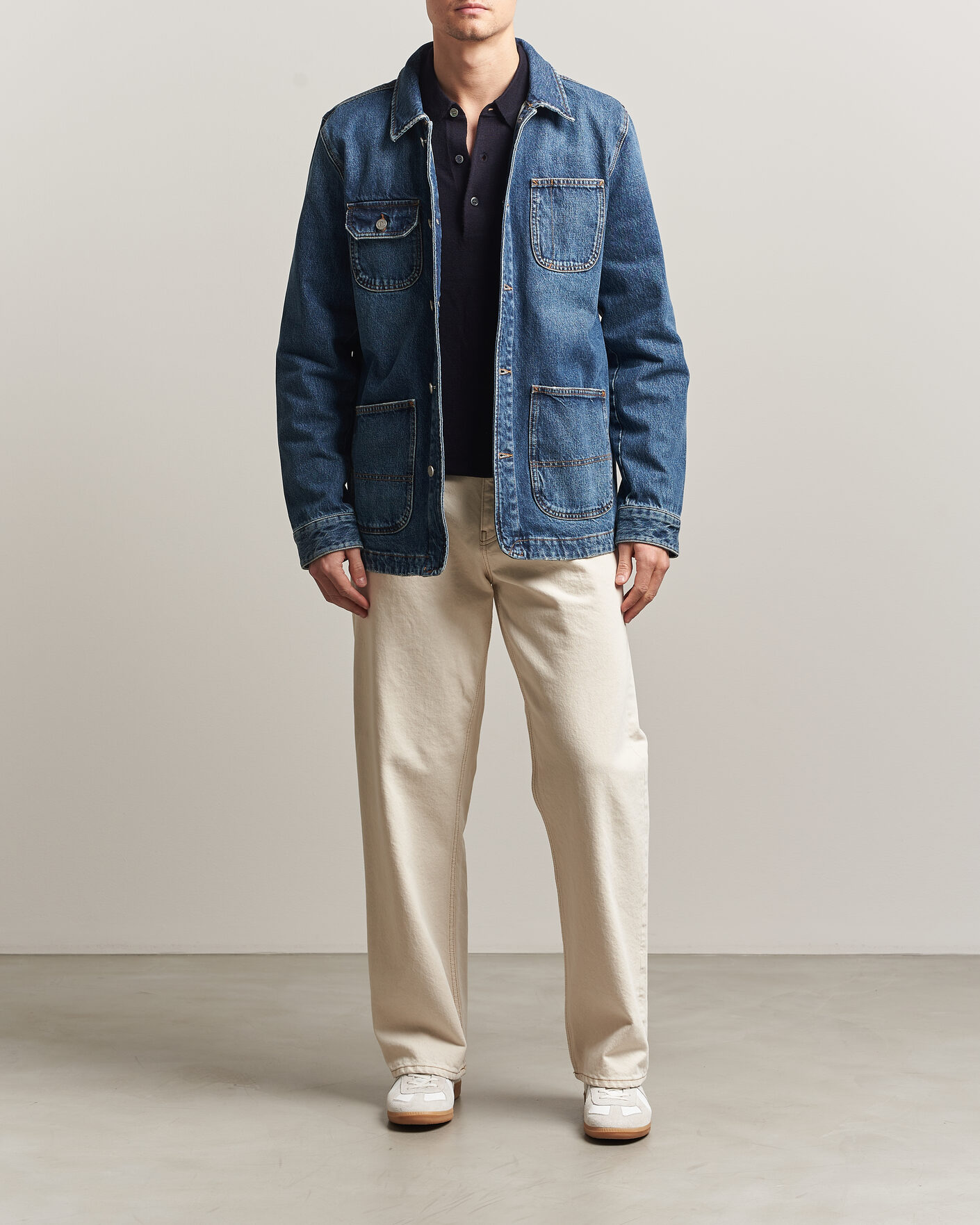 Herre | Jakker | Morris | Denim Shirt Jacket Blue