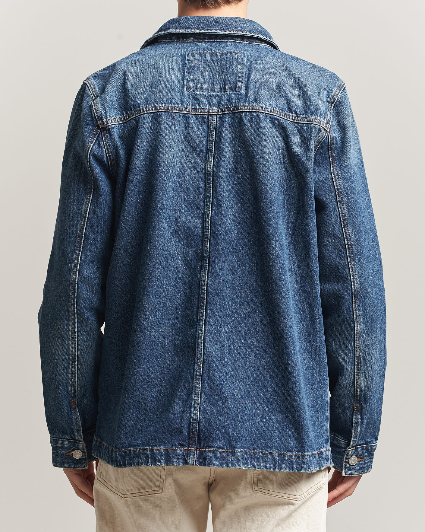 Herre | Jakker | Morris | Denim Shirt Jacket Blue